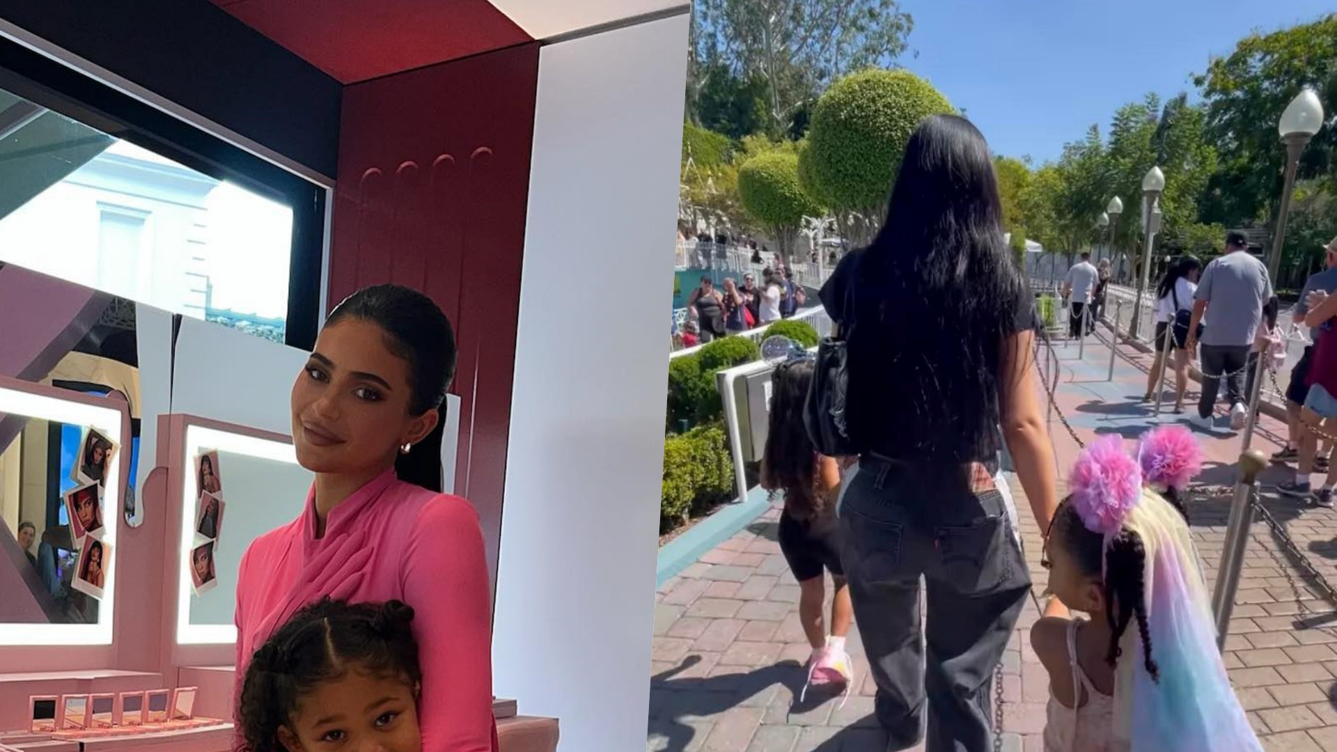 Kylie Jenner leva a filha e as sobrinhas para passeio na Disneyland