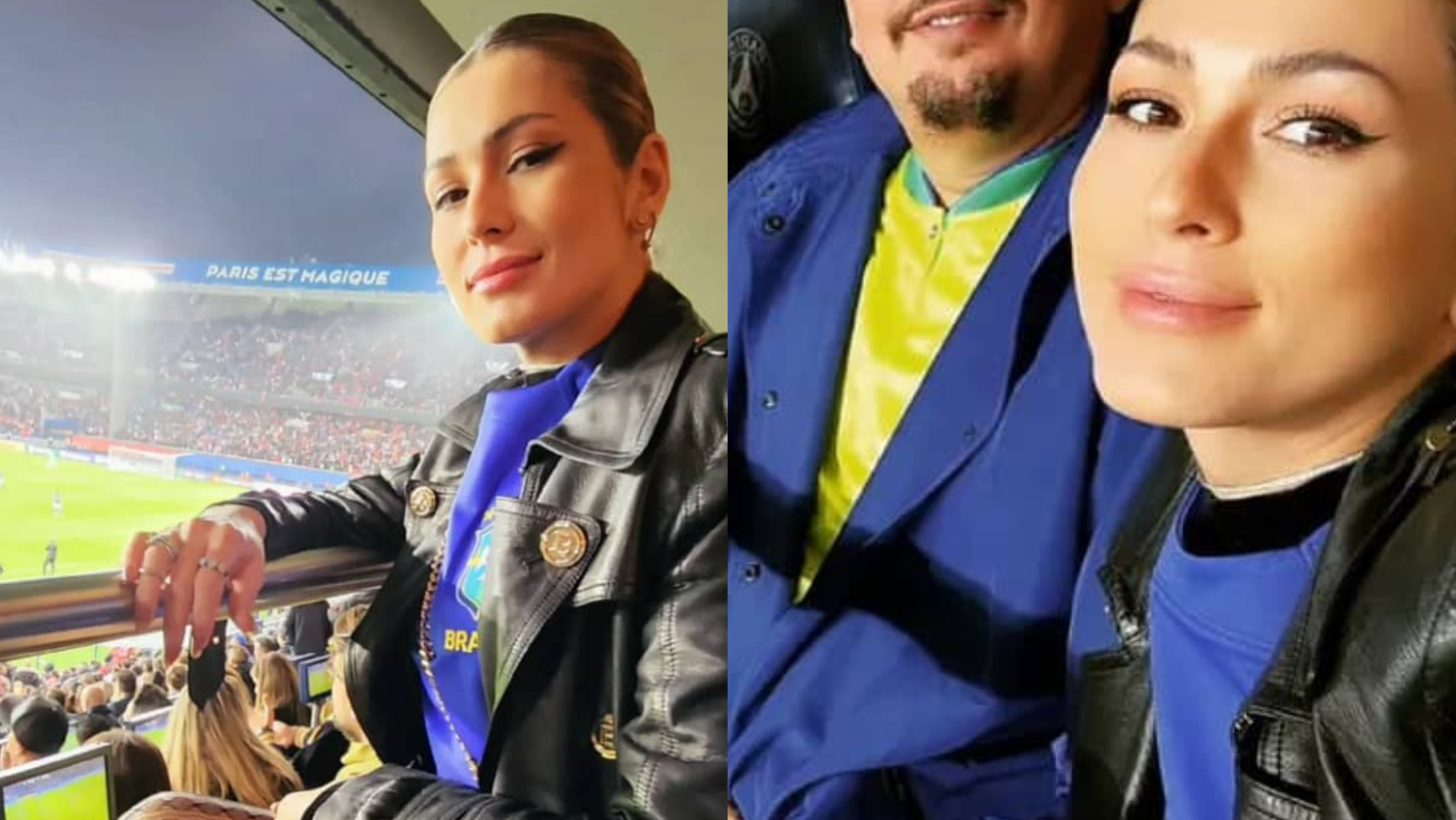 Toda estilosa, Lívia Andrade curte jogo do Brasil com namorado milionário: ”Gata”