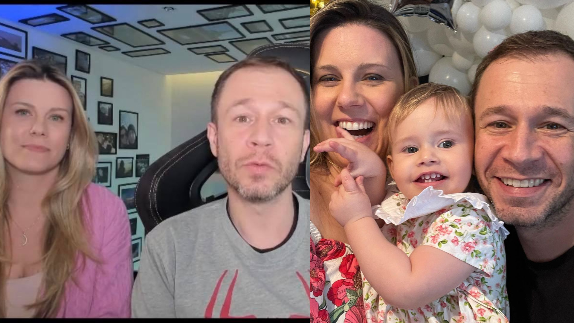 Filha de Tiago Leifert e Daiana Garbin completa 1 ano de tratamento contra o câncer