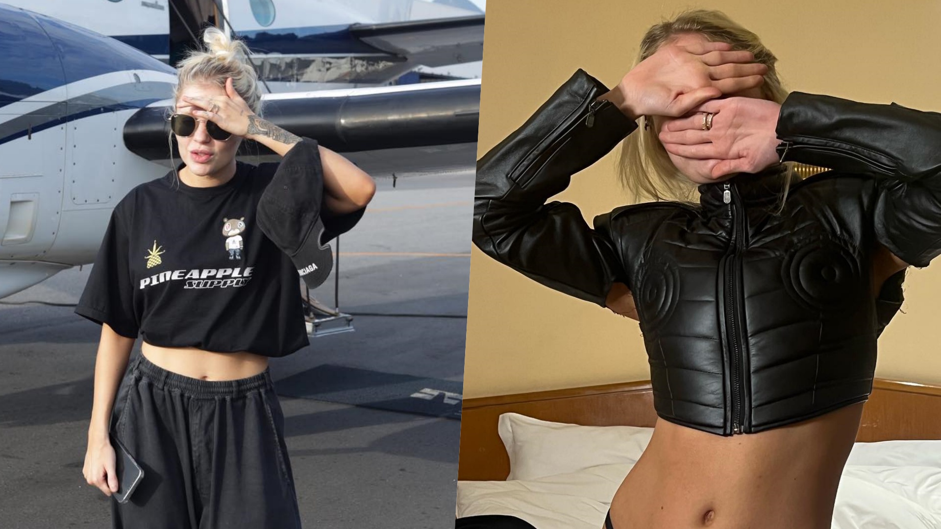 De fio-dental, Luísa Sonza abaixa a calça até o limite e mostra entradinhas: ”Gata”