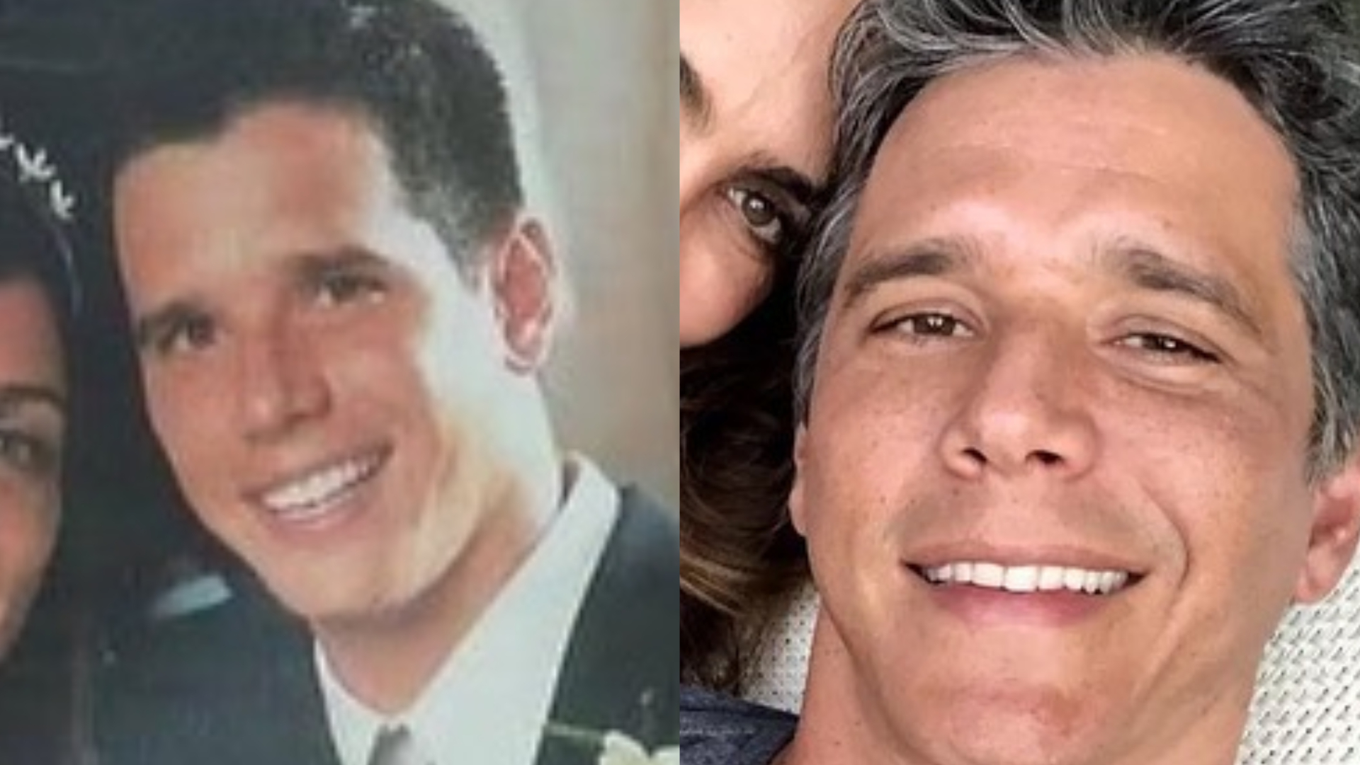 Márcio Garcia mostra fotos inéditas com a esposa e celebra 22 anos de união: ”Metade de sua vida”