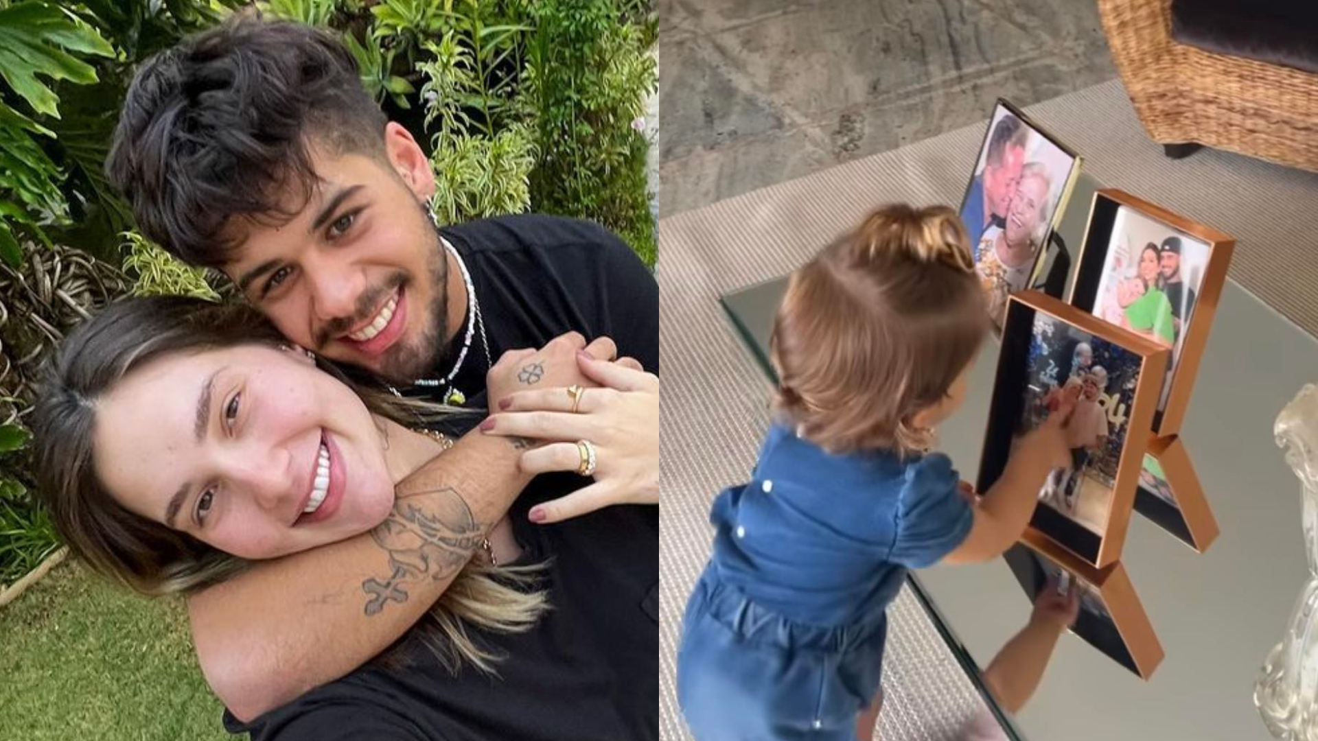 Maria Alice reconhece Zé Felipe em foto: ”Papai”