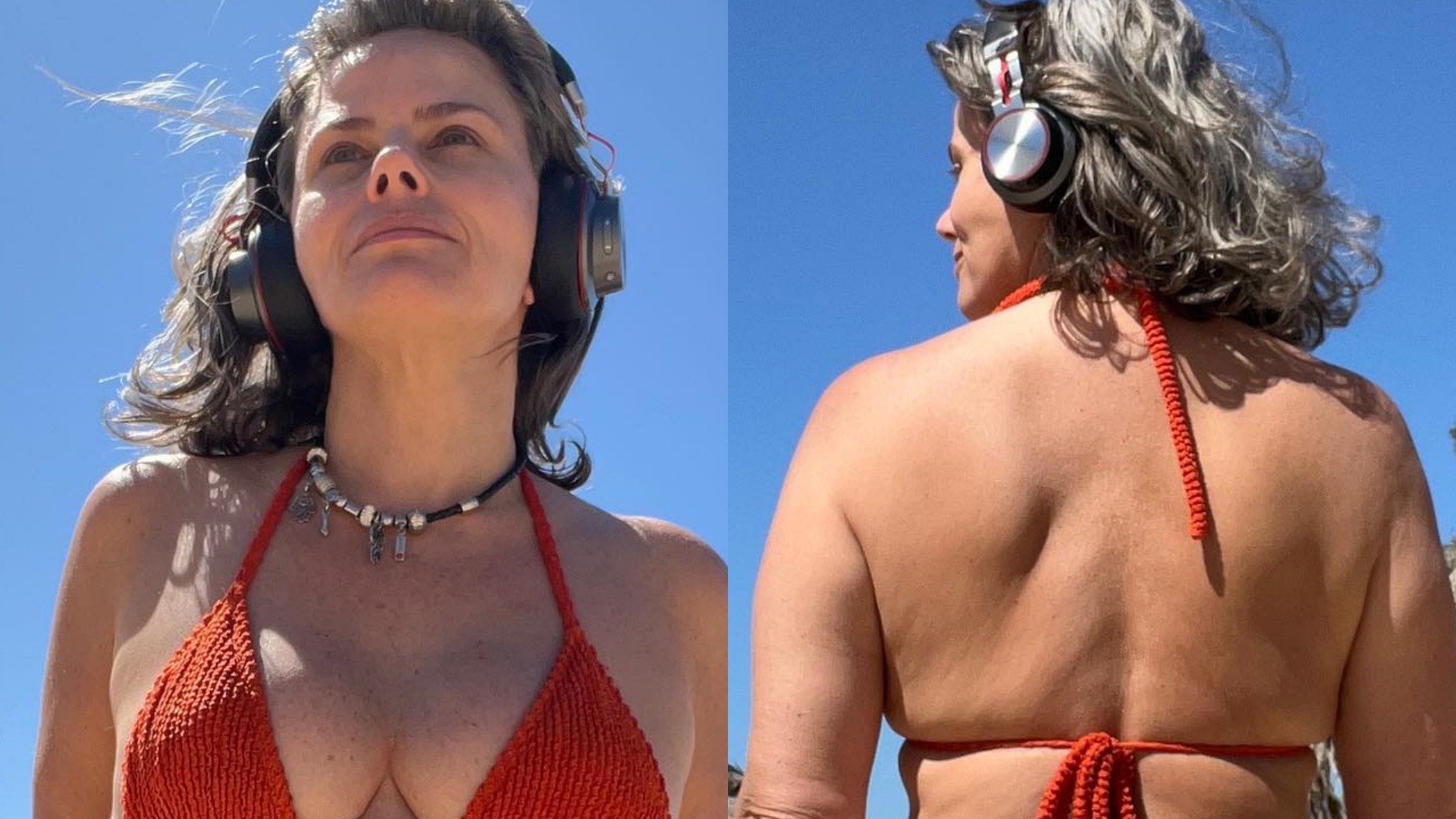 Aos 51 anos, Maria Cândida impressiona ao postar cliques de biquíni: “Amo meu corpo”