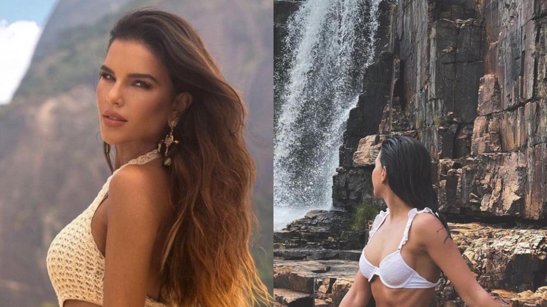 De biquíni minímo, Mariana Rios exibe corpo escultural em cachoeira: “Gata”