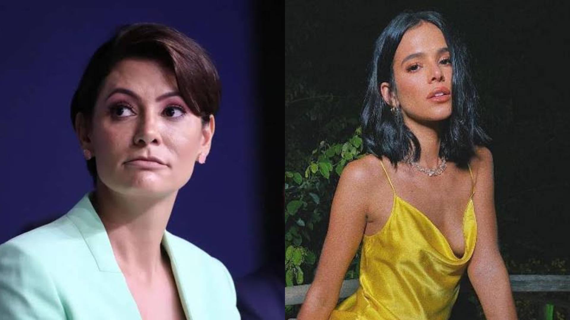 Bruna Marquezine é chamada de ‘feia e vulgar’ por Michelle Bolsonaro e web reage