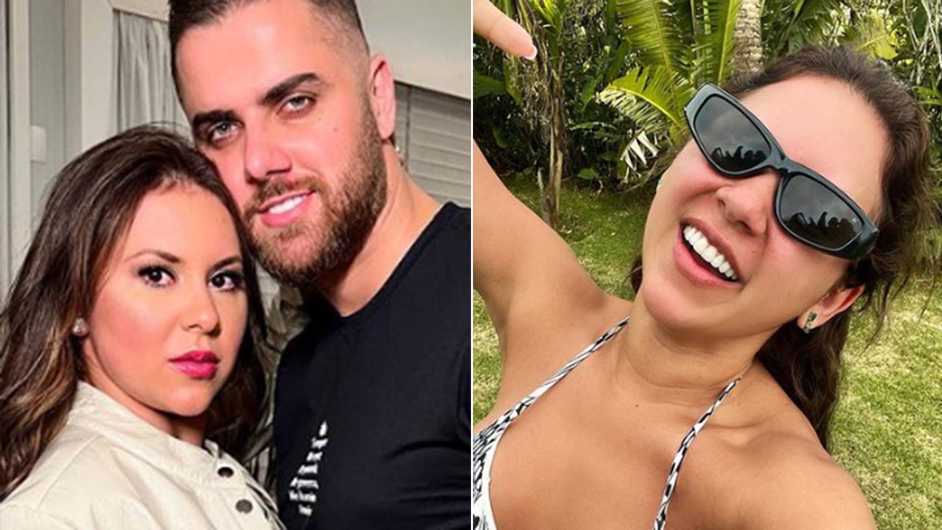 De biquíni, esposa de Zé Neto exibe a cinturinha fina em novas fotos