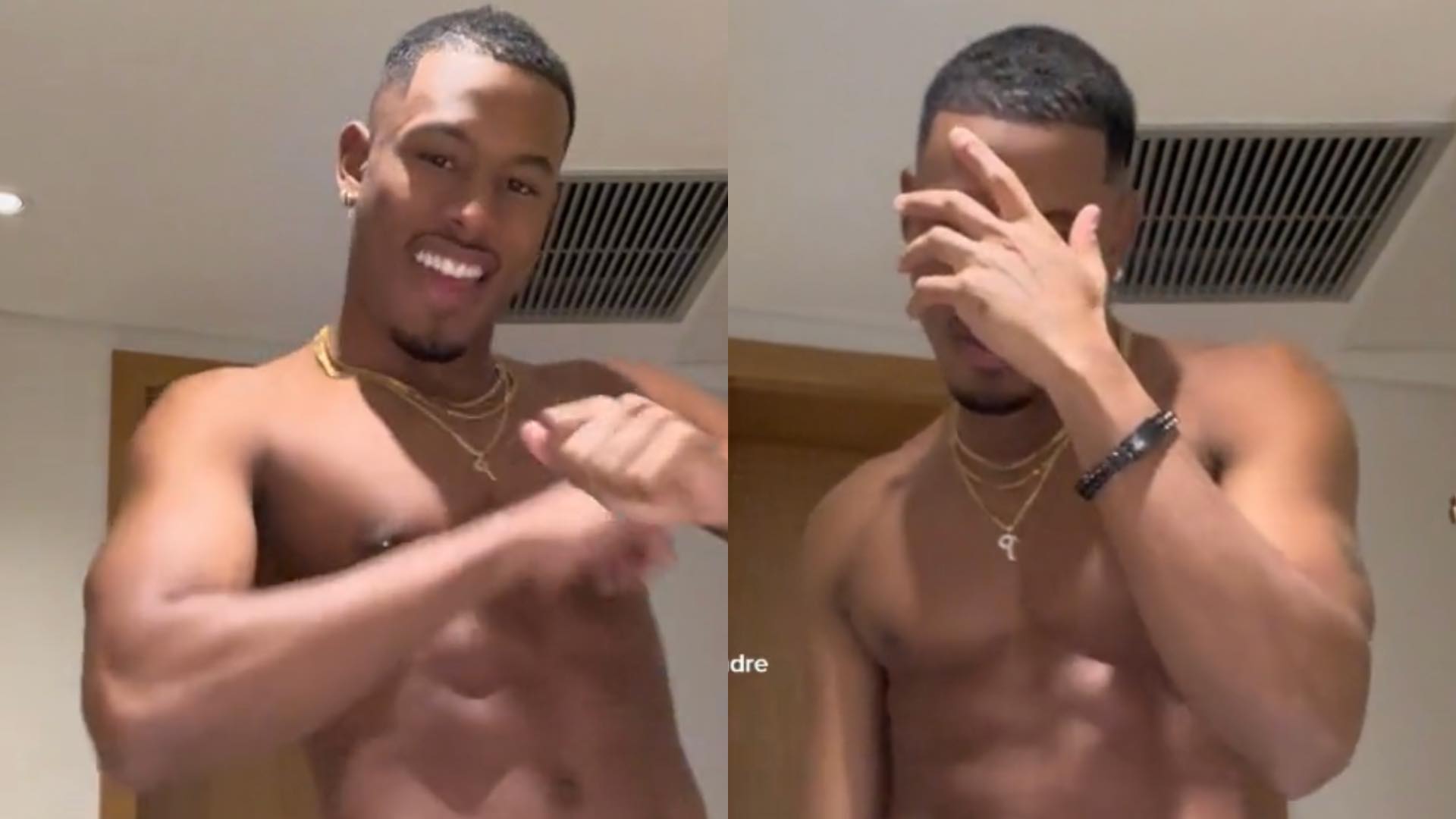 Paulo André deixa bermuda no limite e eleva a temperatura da web com vídeo dançando: “Gato”