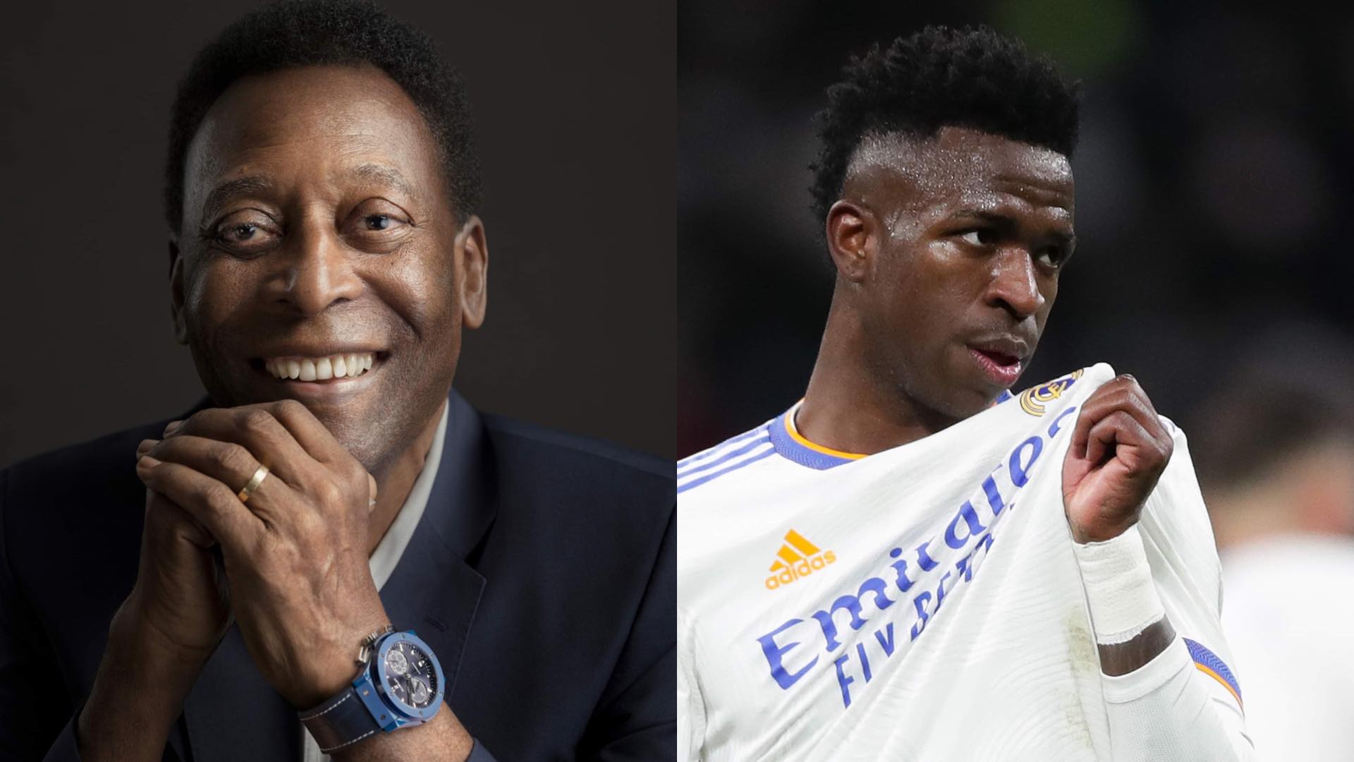 Pelé sai em defesa de Vini Jr após críticas e comentários racistas: “Futebol é uma dança”