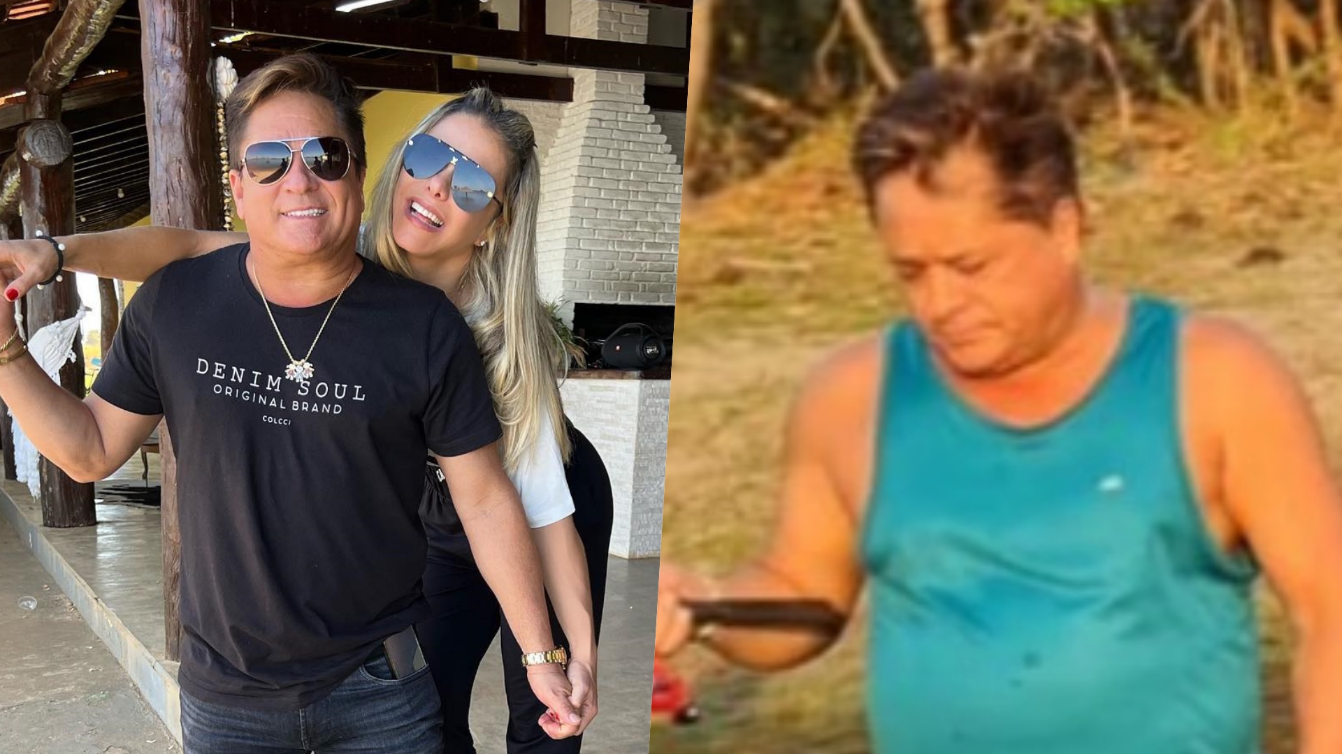 Poliana Rocha mostra Leonardo em momento descontraído e brinca: ”Adoro”