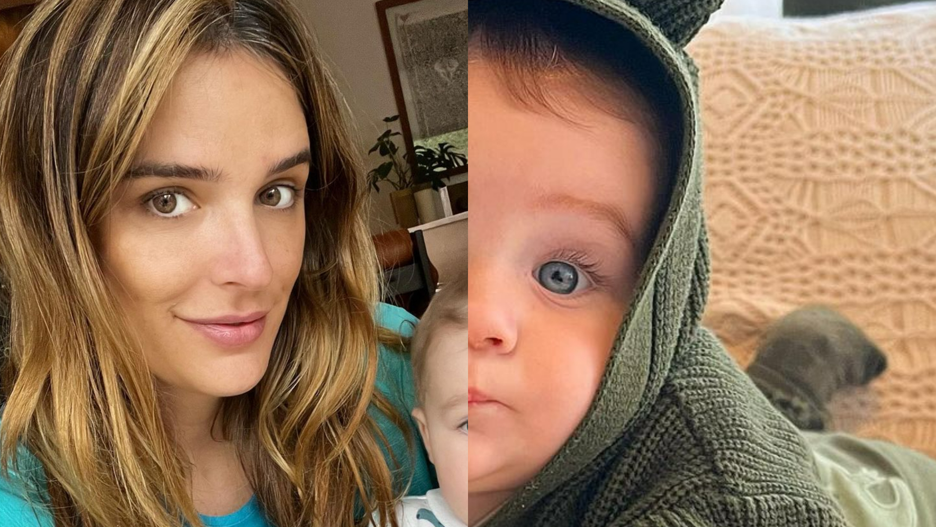 Rafa Brites explode o fofurômetro ao exibir o filho caçula vestido de ursinho: ”Que lindeza!”
