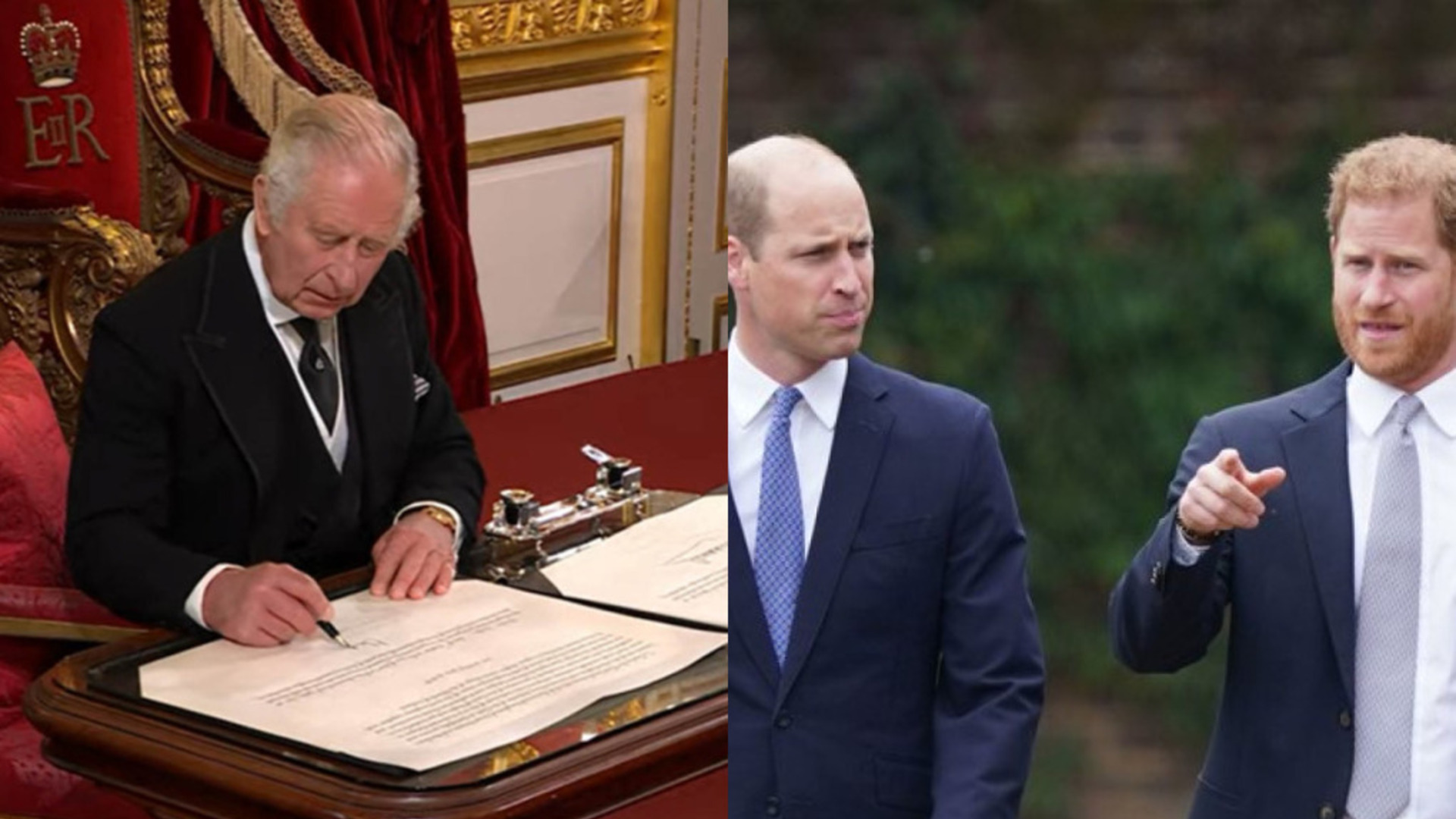 Saiba como o Rei Charles homenageou seus filhos William e Harry em sua proclamação
