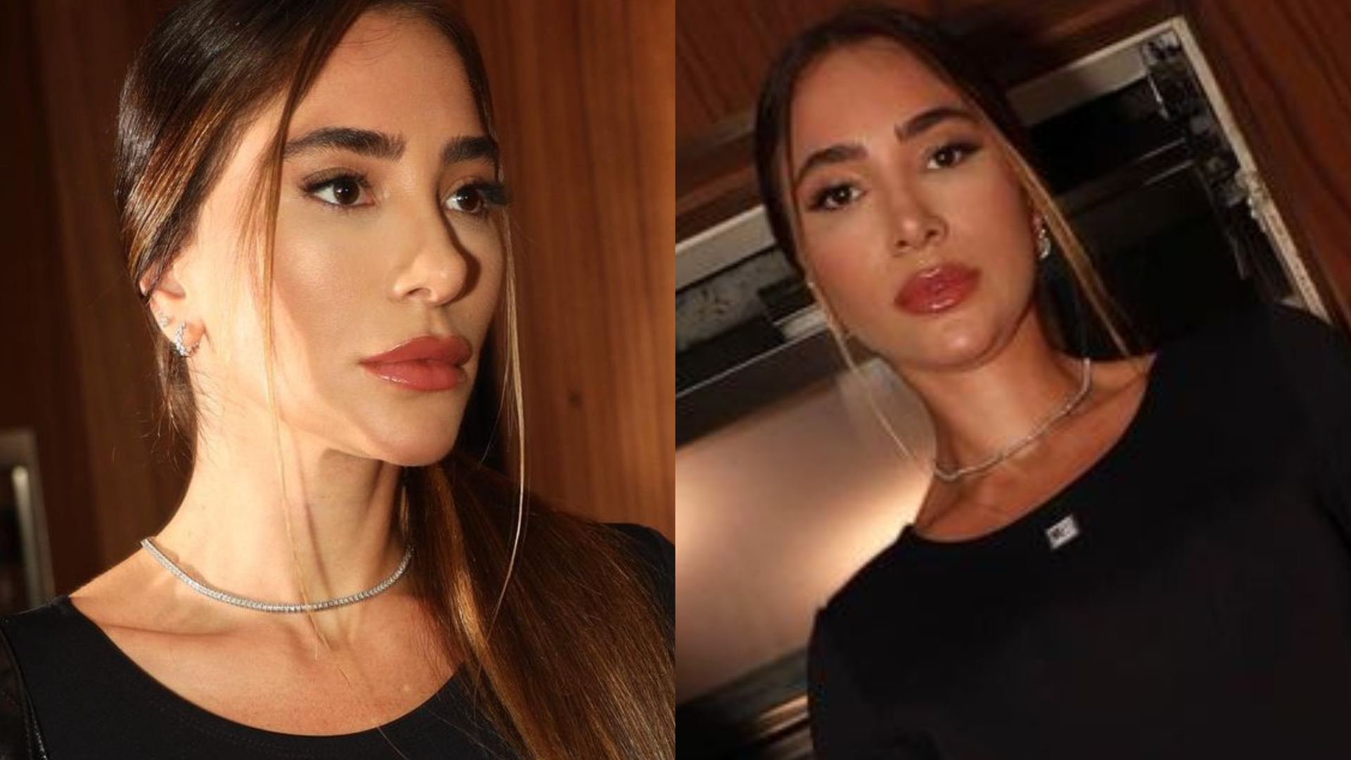 Elegante, Romana Novais surge com look todo preto, e Alok elogia: ”Gata”