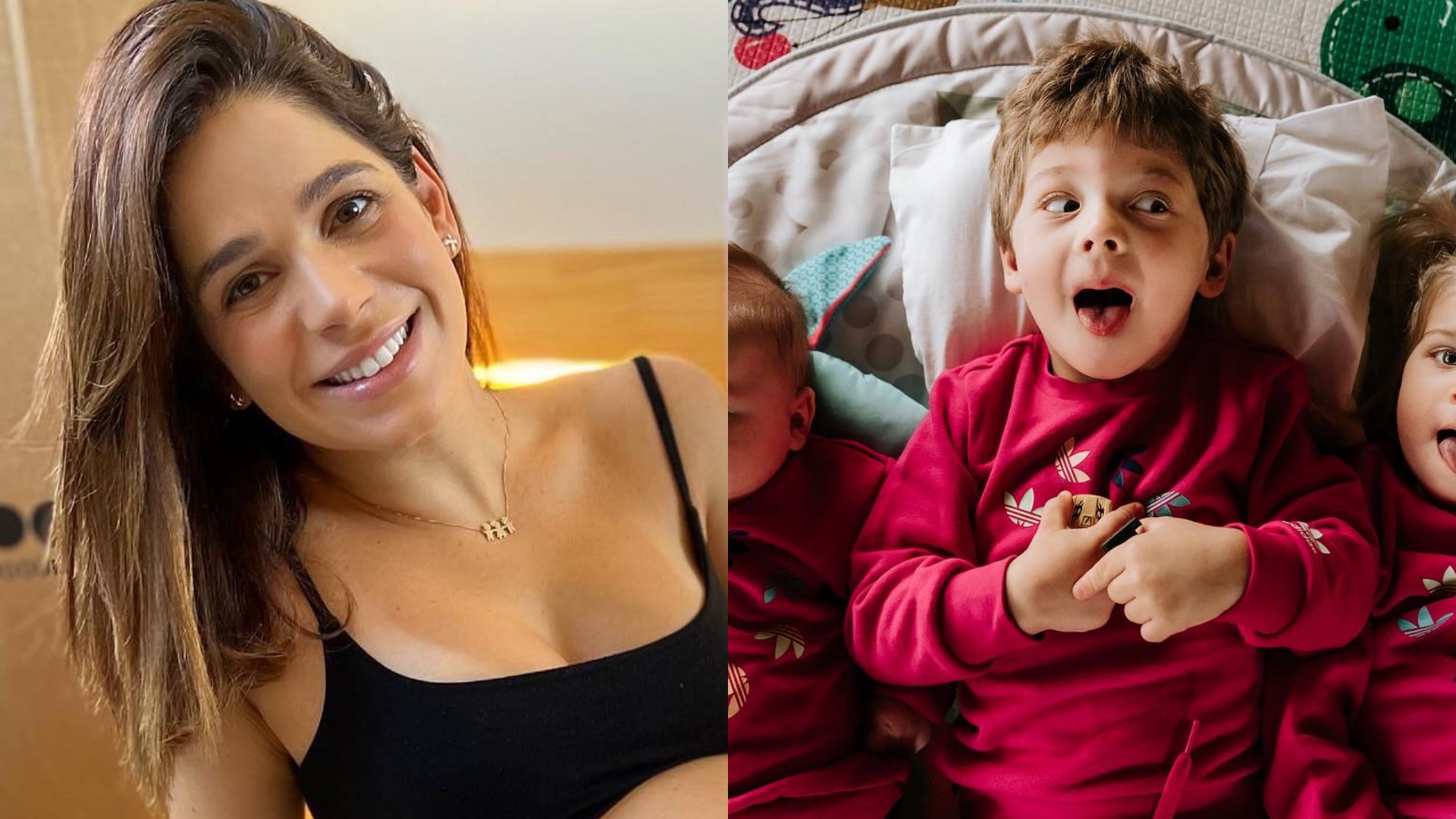 Sabrina Petraglia encanta ao mostrar os três filhos com looks combinando: “Cumplicidade eterna”