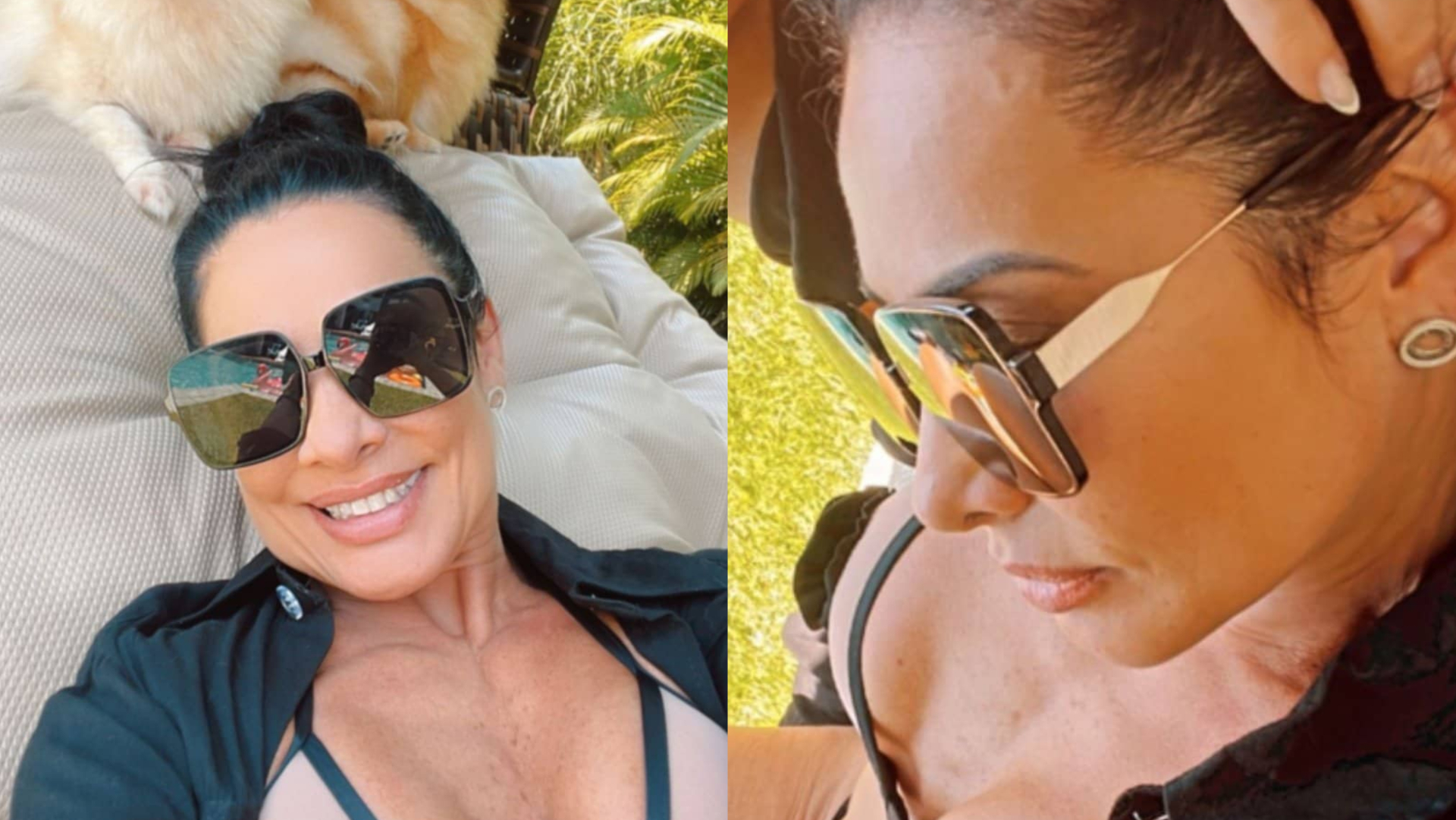 De biquíni cor da pele, Scheila Carvalho ostenta corpaço absurdo