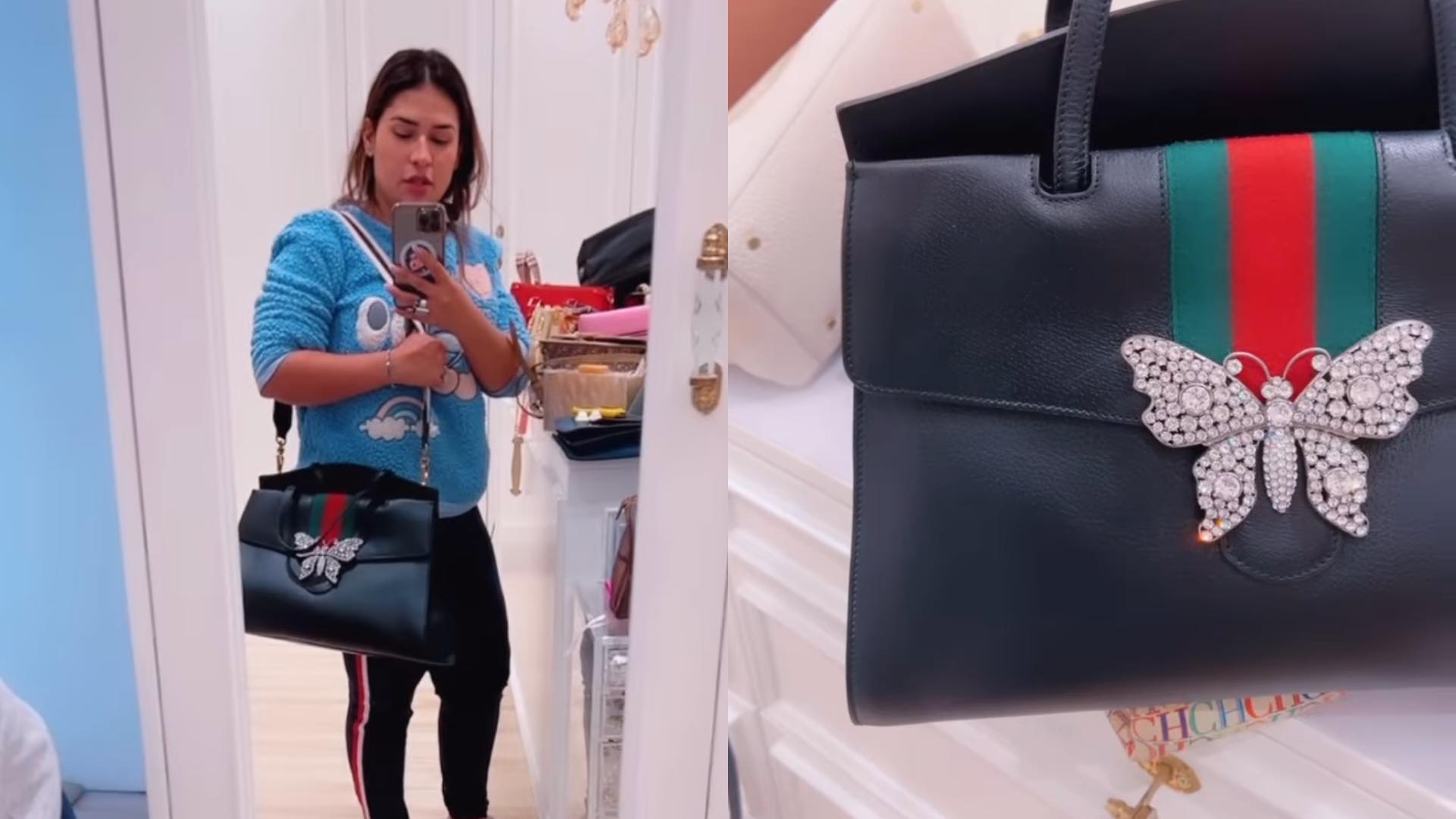 Simone Mendes mostra coleção de bolsas de luxo e relembra presente da irmã, Simaria