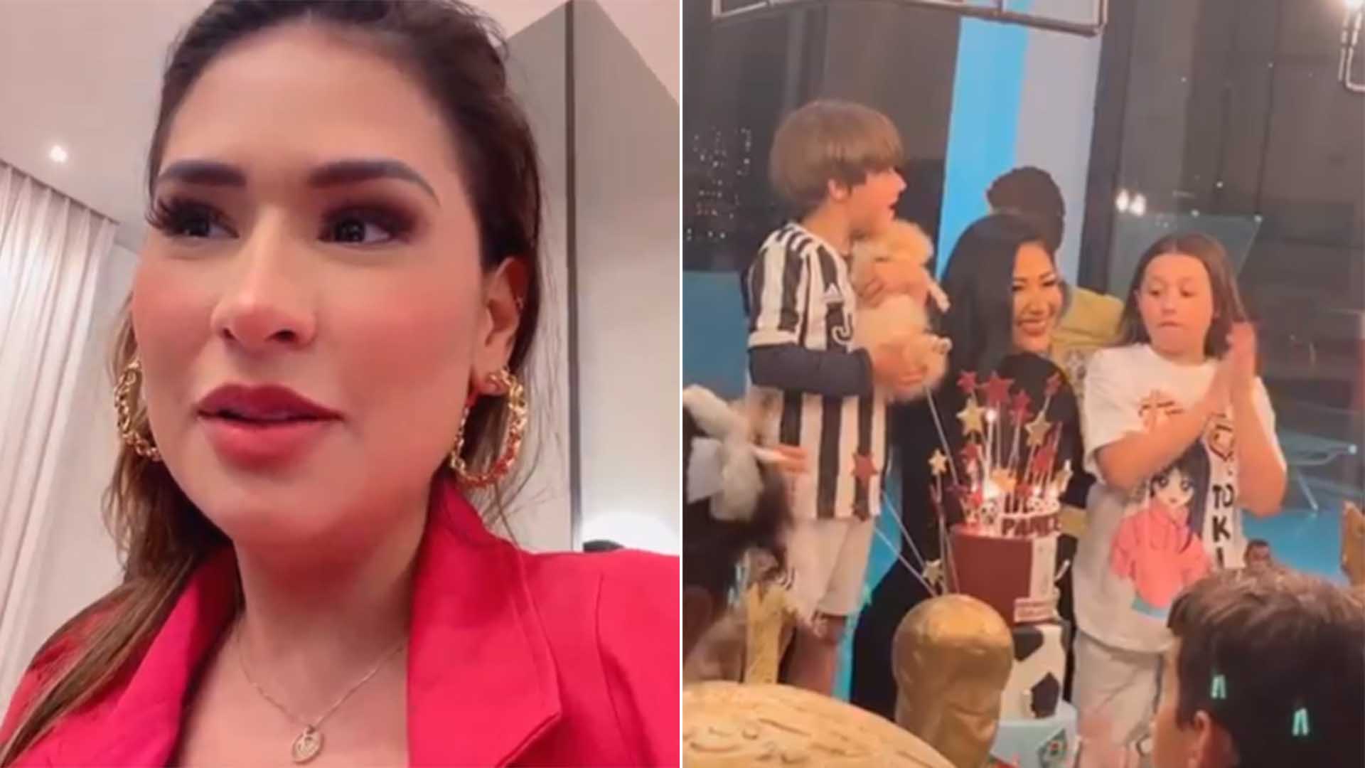 Simone vai até a casa de Simaria para o aniversário do sobrinho