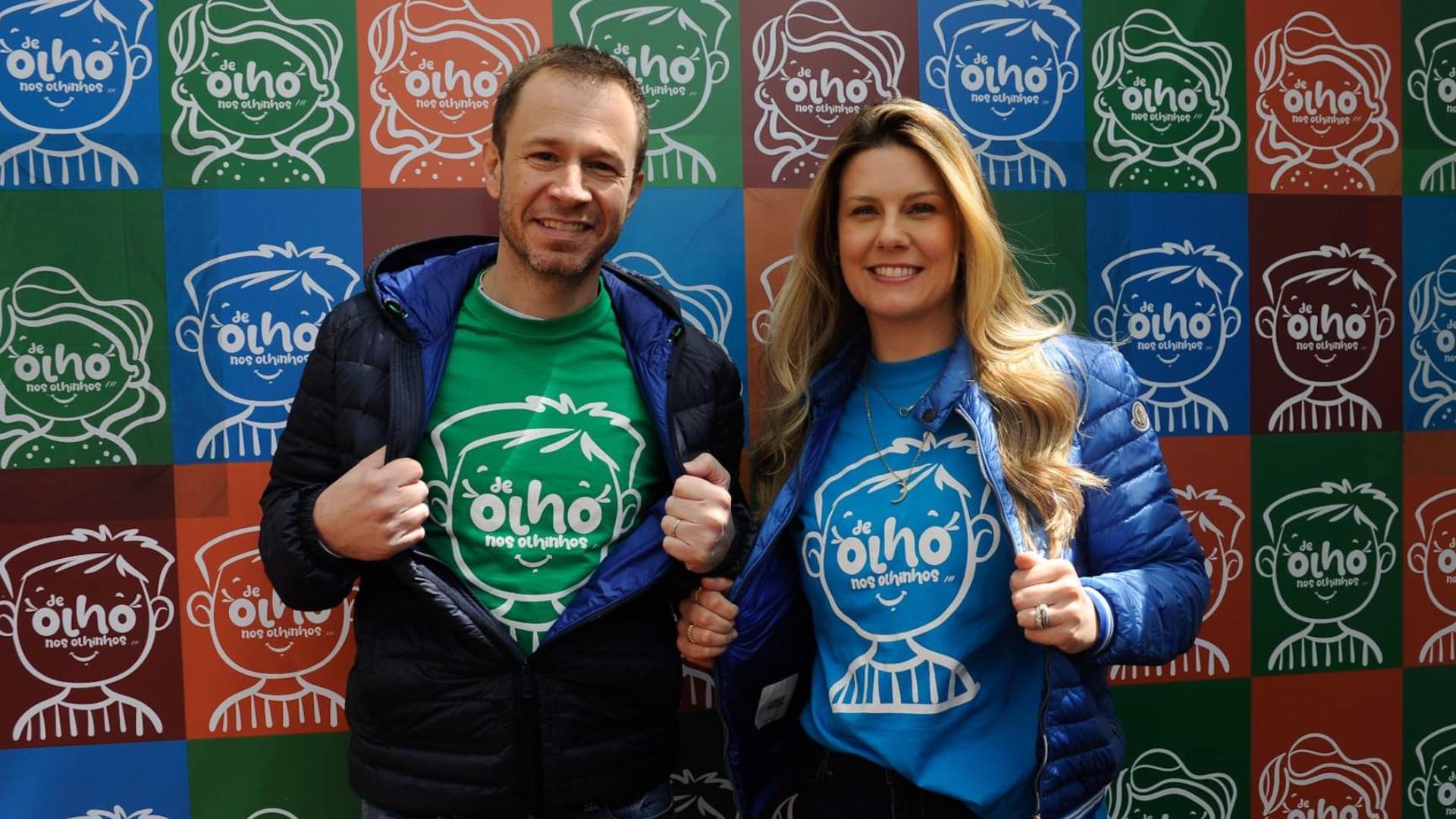 Tiago Leifert e Daiana Garbin promovem evento para conscientização do câncer ocular