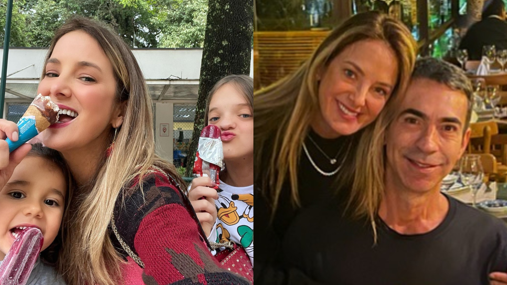 Ticiane Pinheiro fala sobre criação das filhas com pais diferentes e união com César Tralli
