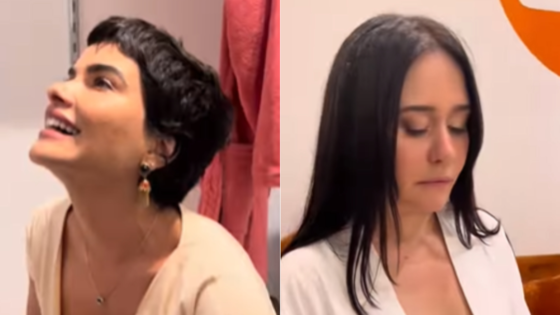Vanessa Giacomo e Alessandra Negrini recriam abertura de novela com equipe de ‘Travessia’