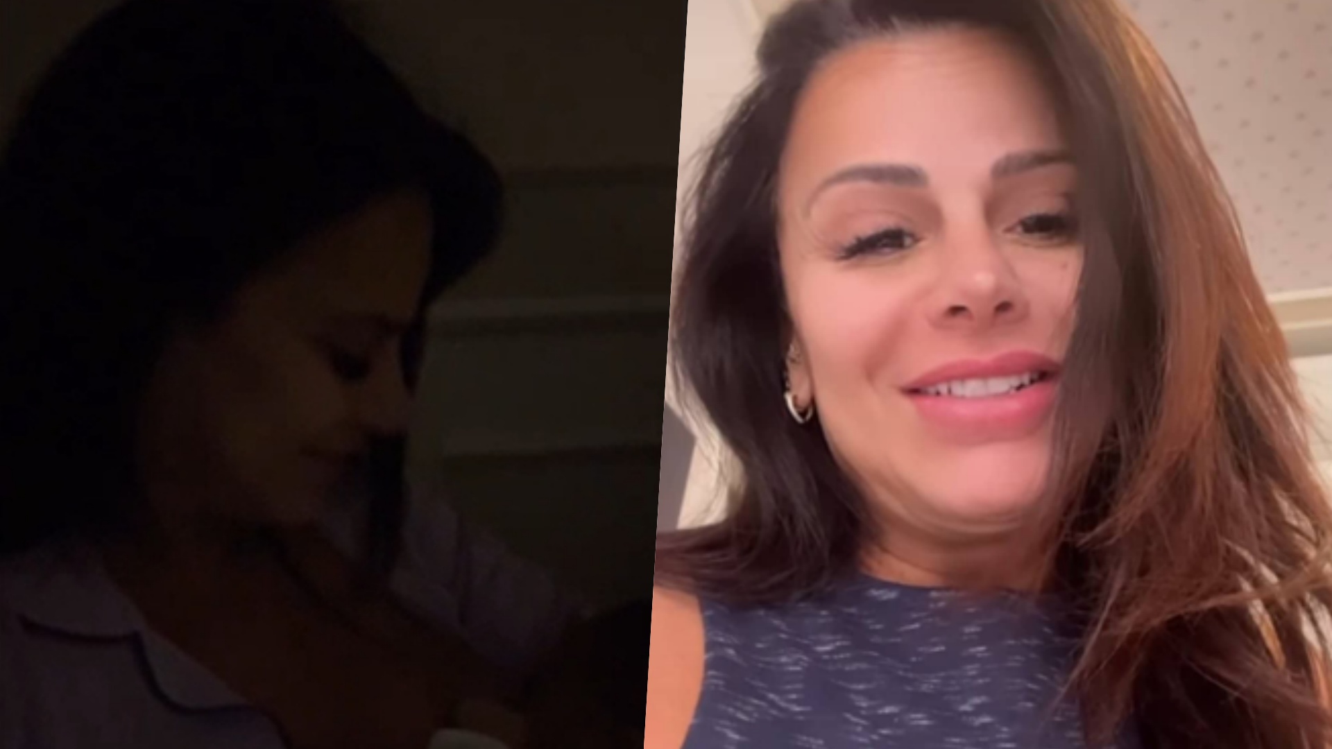 Viviane Araújo amamenta o filho durante a noite e se derrete: ”Um bebê faminto”