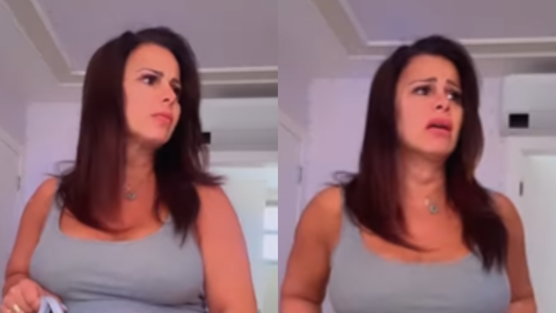 Prestes a dar à luz, Viviane Araujo exibe barrigão em vídeo e brinca: ”O que vem aí?”
