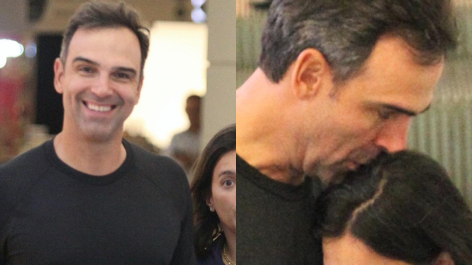 Após o fim do BBB 23, Tadeu Schmidt curte passeio com a esposa no shopping
