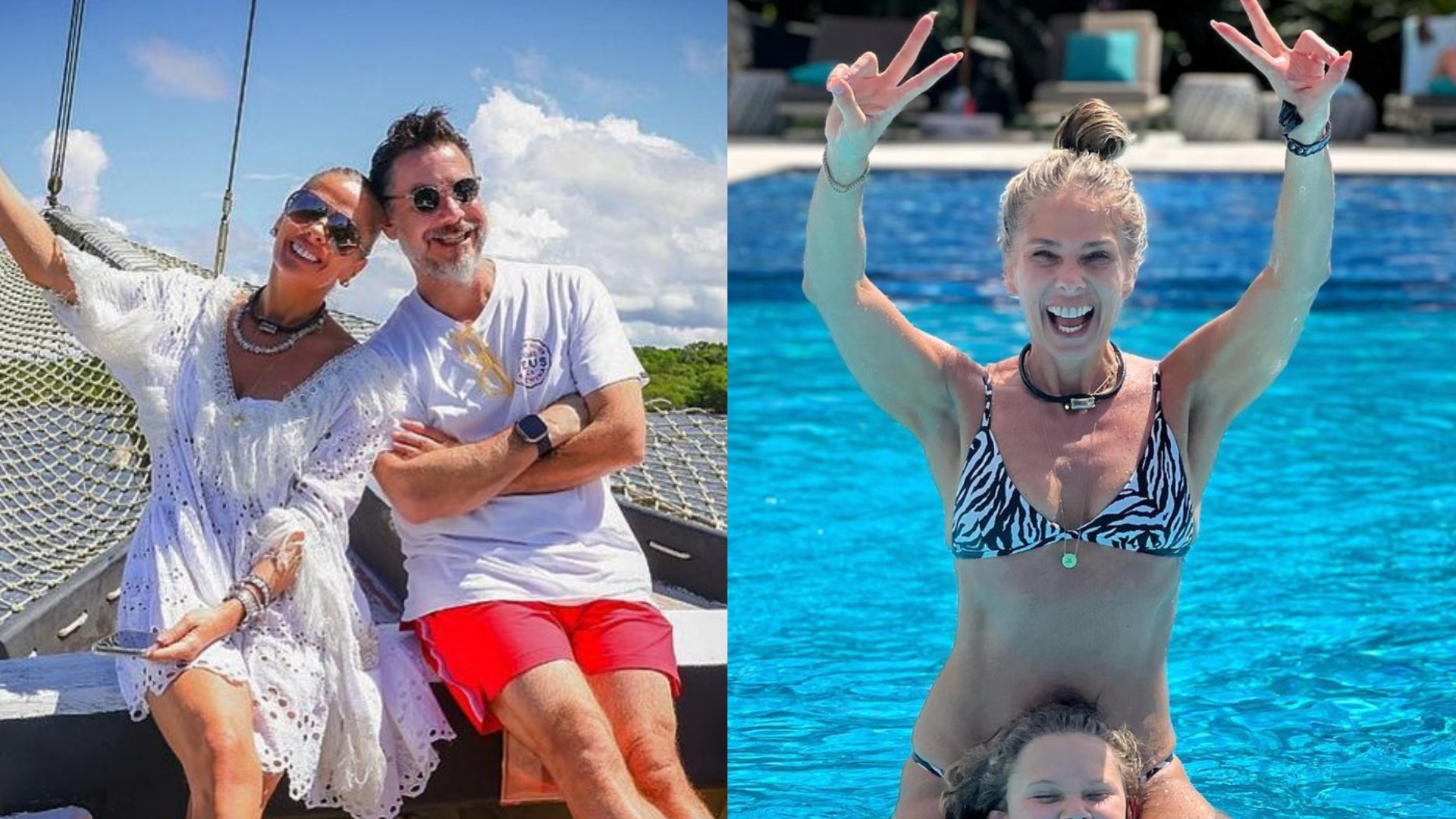 Adriane Galisteu celebra aniversário em viagem com a família: ”Sendo feliz”