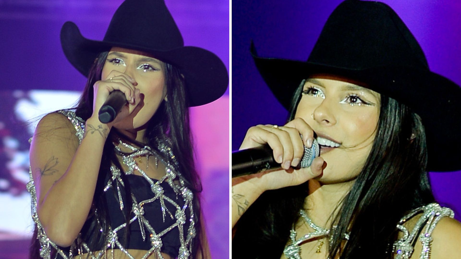 De bota, shortinho e top, Ana Castela exibe corpaço com look ousado em show