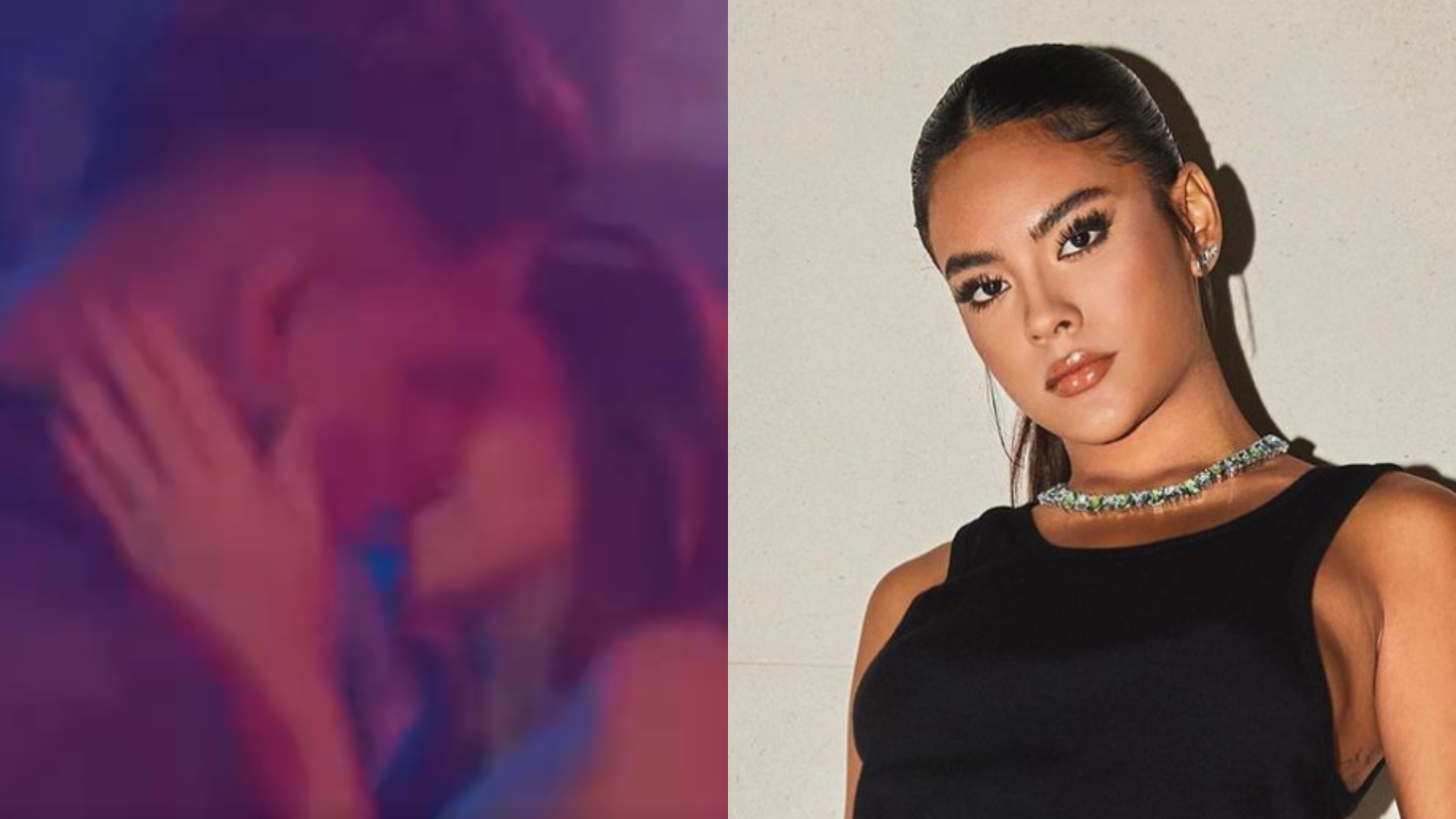 Beijo de Mel Maia e MC Cabelinho em cena de novela ao lado de Bella Campos deixa web maluca