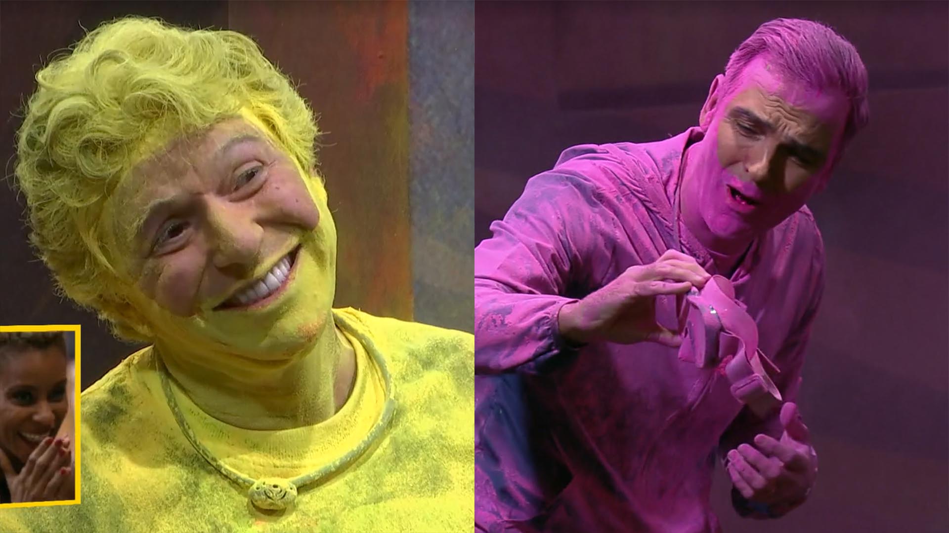 Boninho e Tadeu Schmidt brincam de Jogo da Discórdia na final do BBB 23