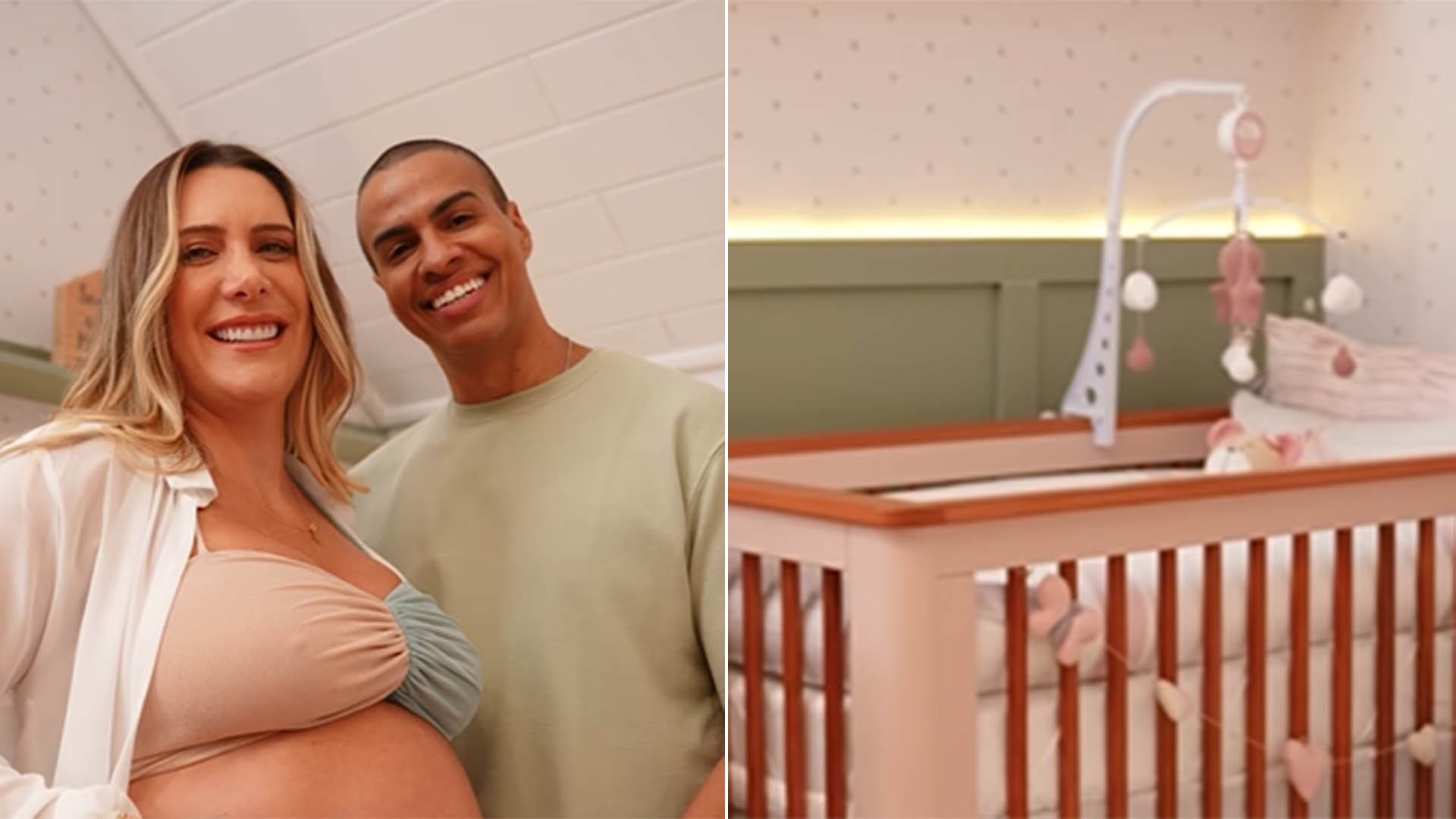 Thiago Oliveira exibe a decoração luxuosa do quarto da filha, Ella