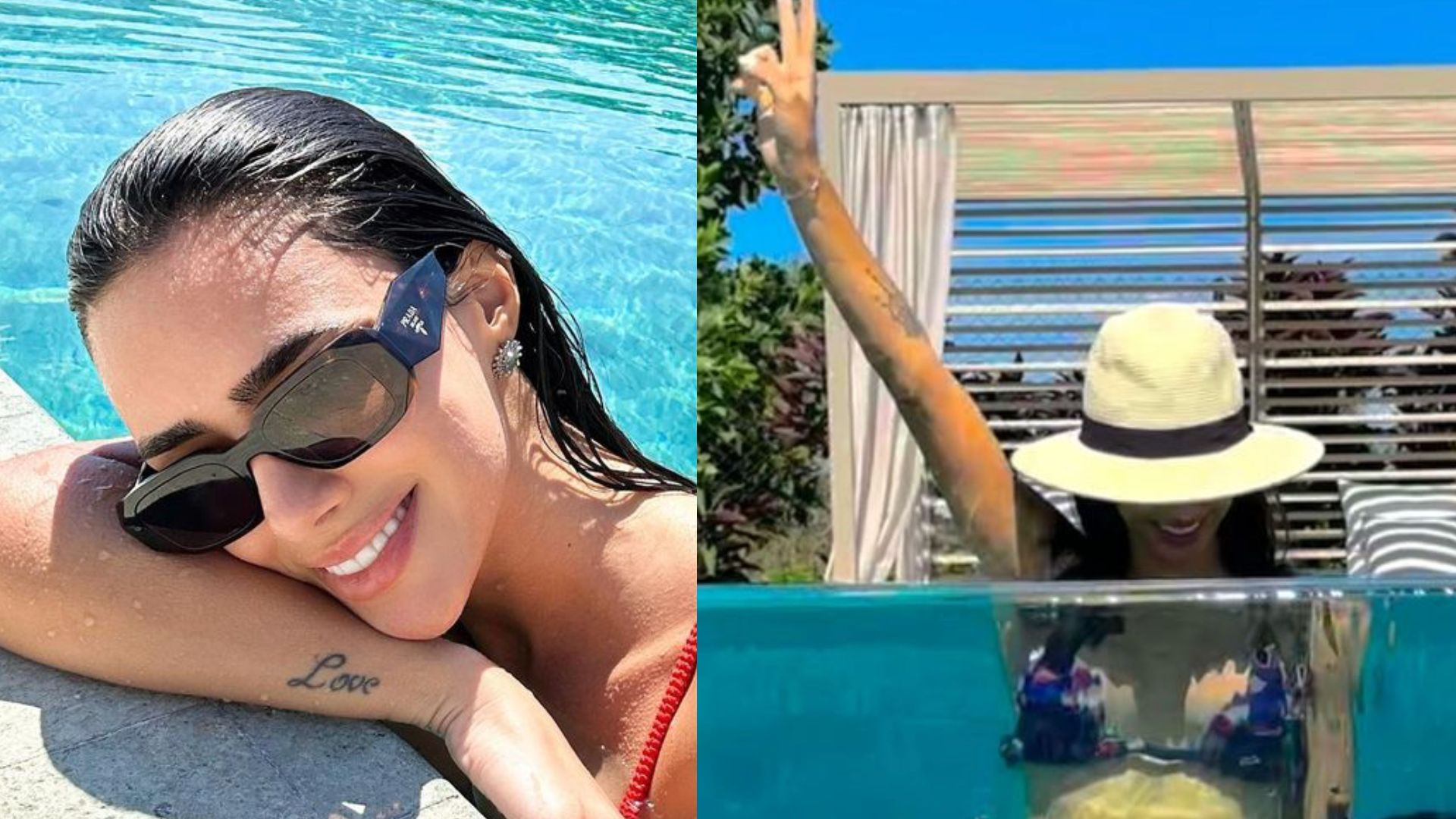 De biquíni cavado, Bruna Biancardi exibe barriguinha no início da gestação