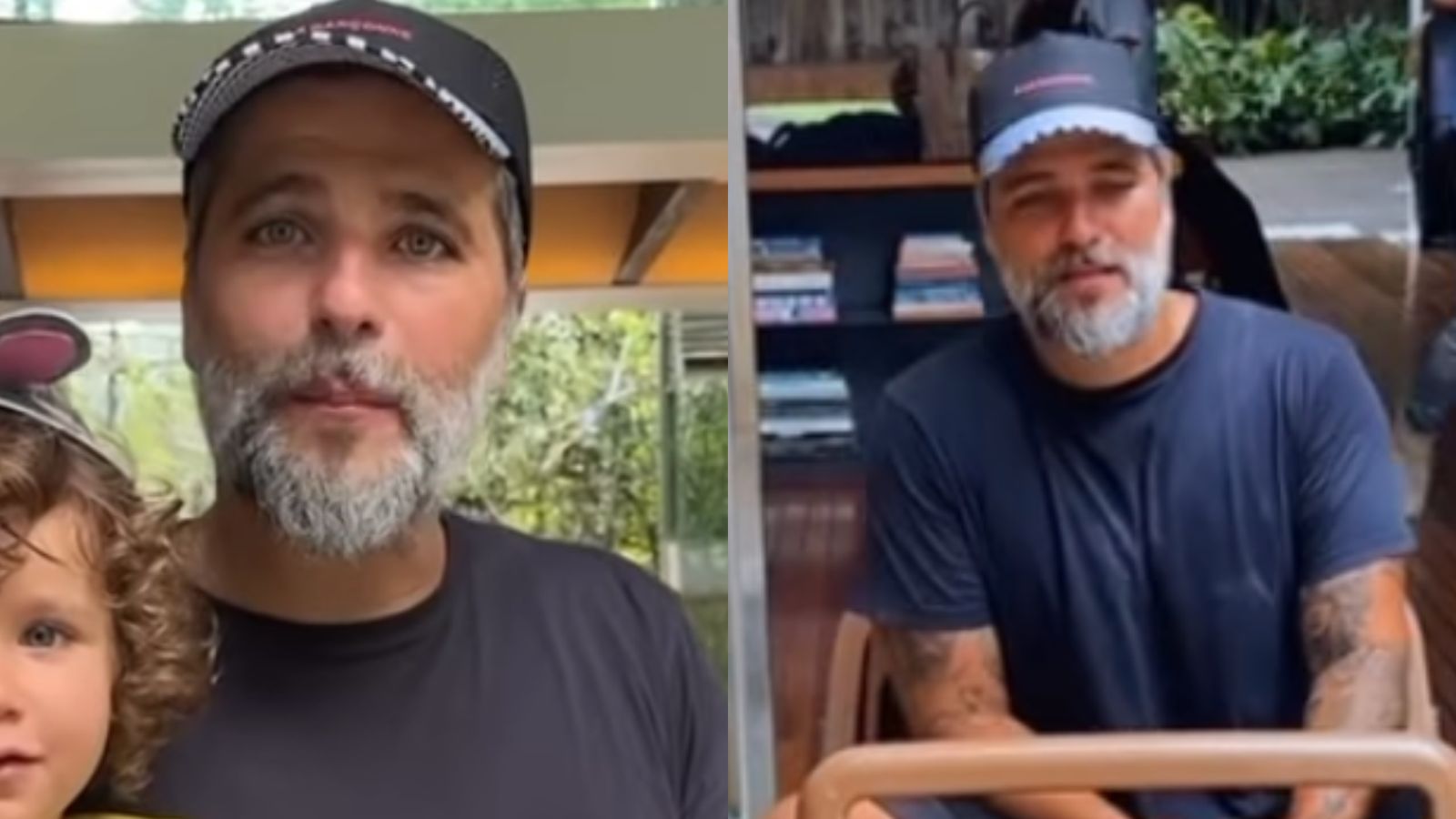 Bruno Gagliasso faz surpresa para buscar o filho na escola