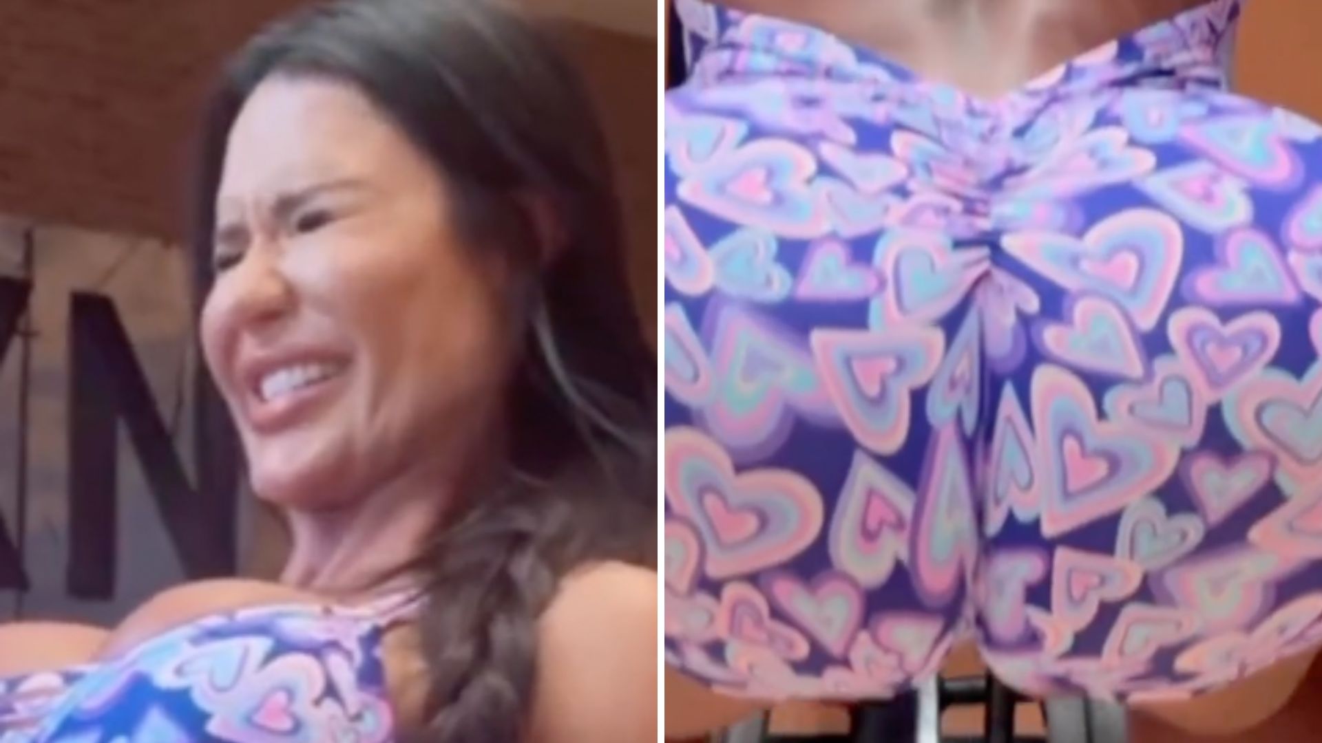 Bumbum de Gracyanne Barbosa desabrocha em treino pesado: “Deu pra ver tudo”