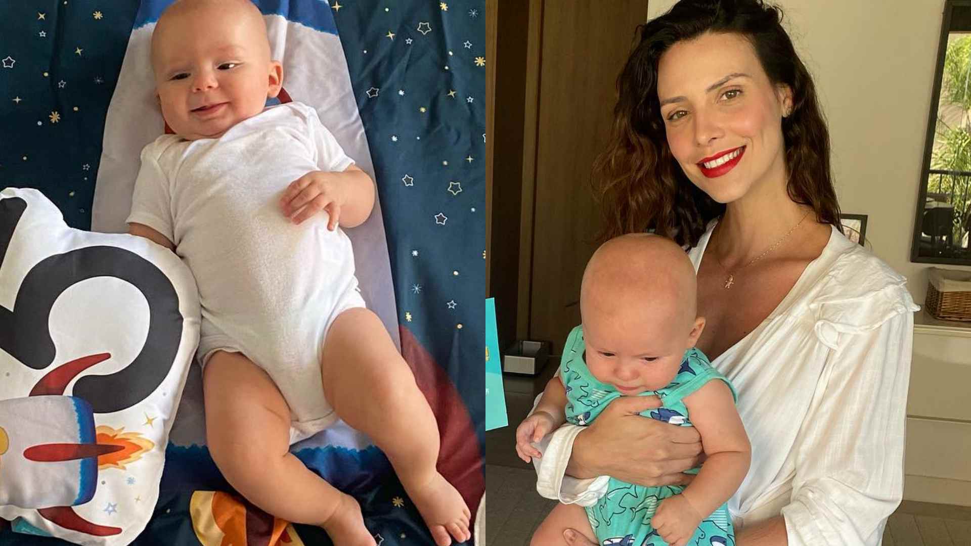 Camila Rodrigues encanta ao celebrar o quinto mês do filho: “Mamãe te ama tanto”