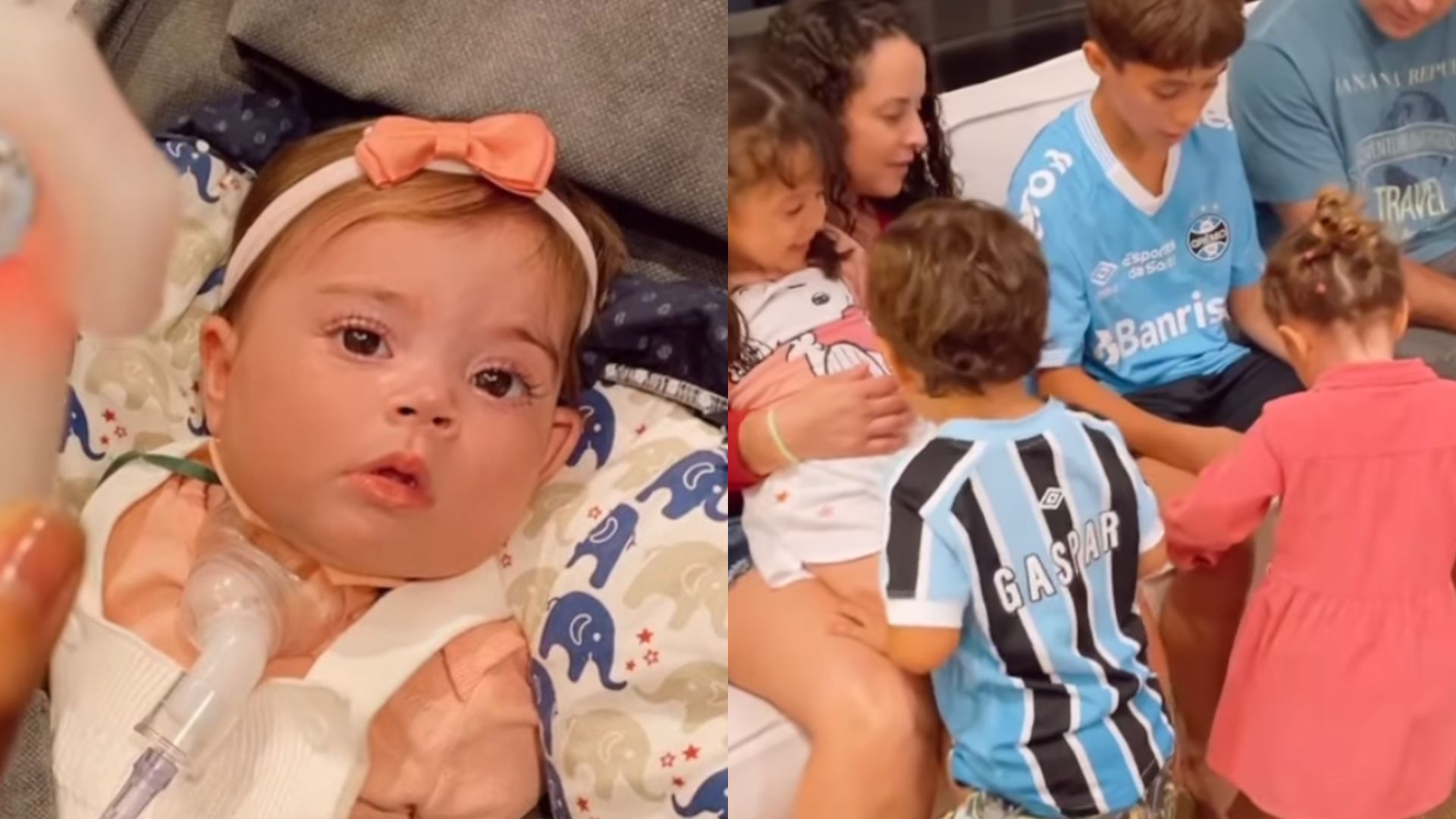 Leticia Cazarré reúne a família para celebrar os dez meses de Maria Guilhermina