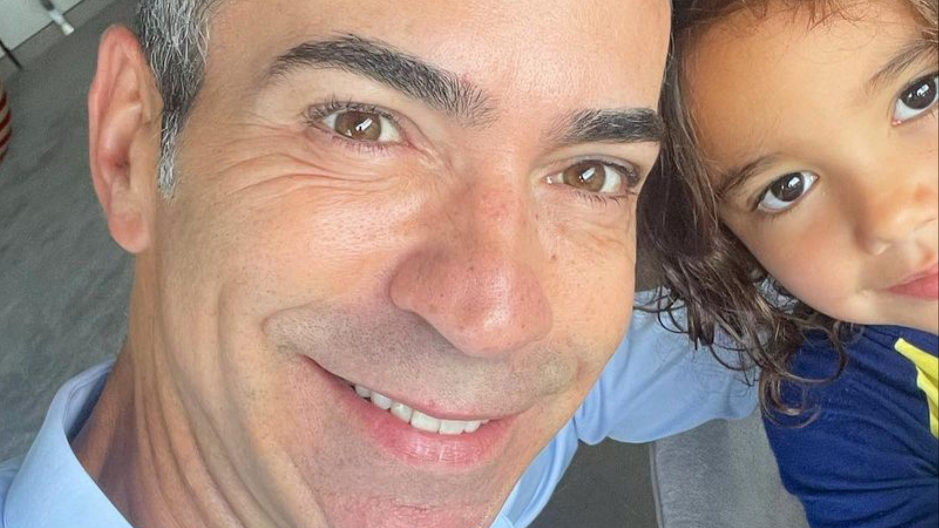 Filha de César Tralli surpreende com aparência: ”Carinha da sua mãe”