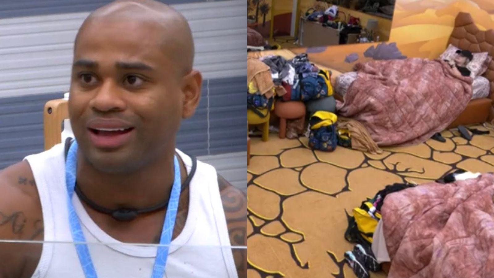 BBB23: Após ser expulso do Deserto, Cezar se revolta ao ver rival em sua cama
