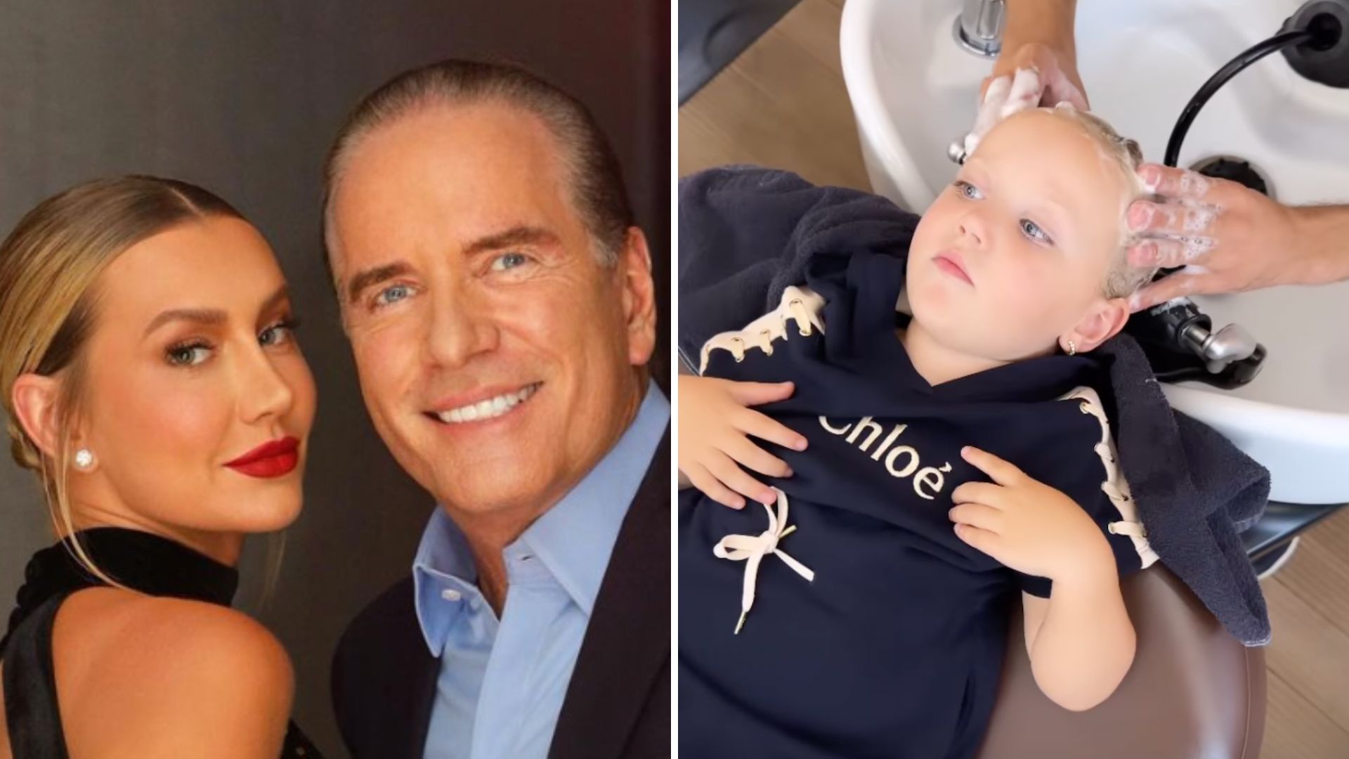 Filha de 2 anos de Justus ganha dia de princesa em salão de luxo: “Tá gostoso?”