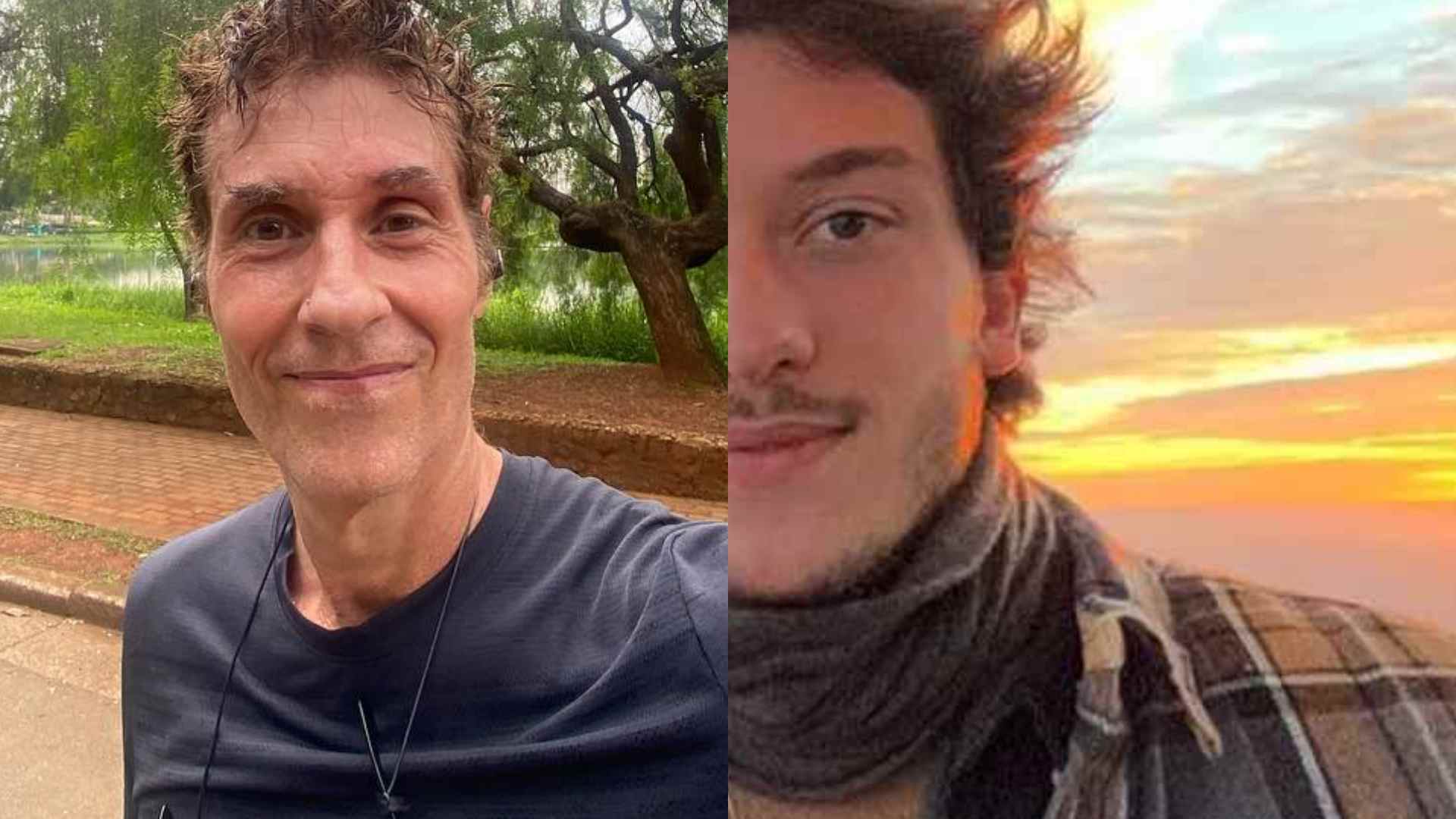 Dinho Ouro Preto posta cliques raros do filho e beleza chama atenção: “É gato”