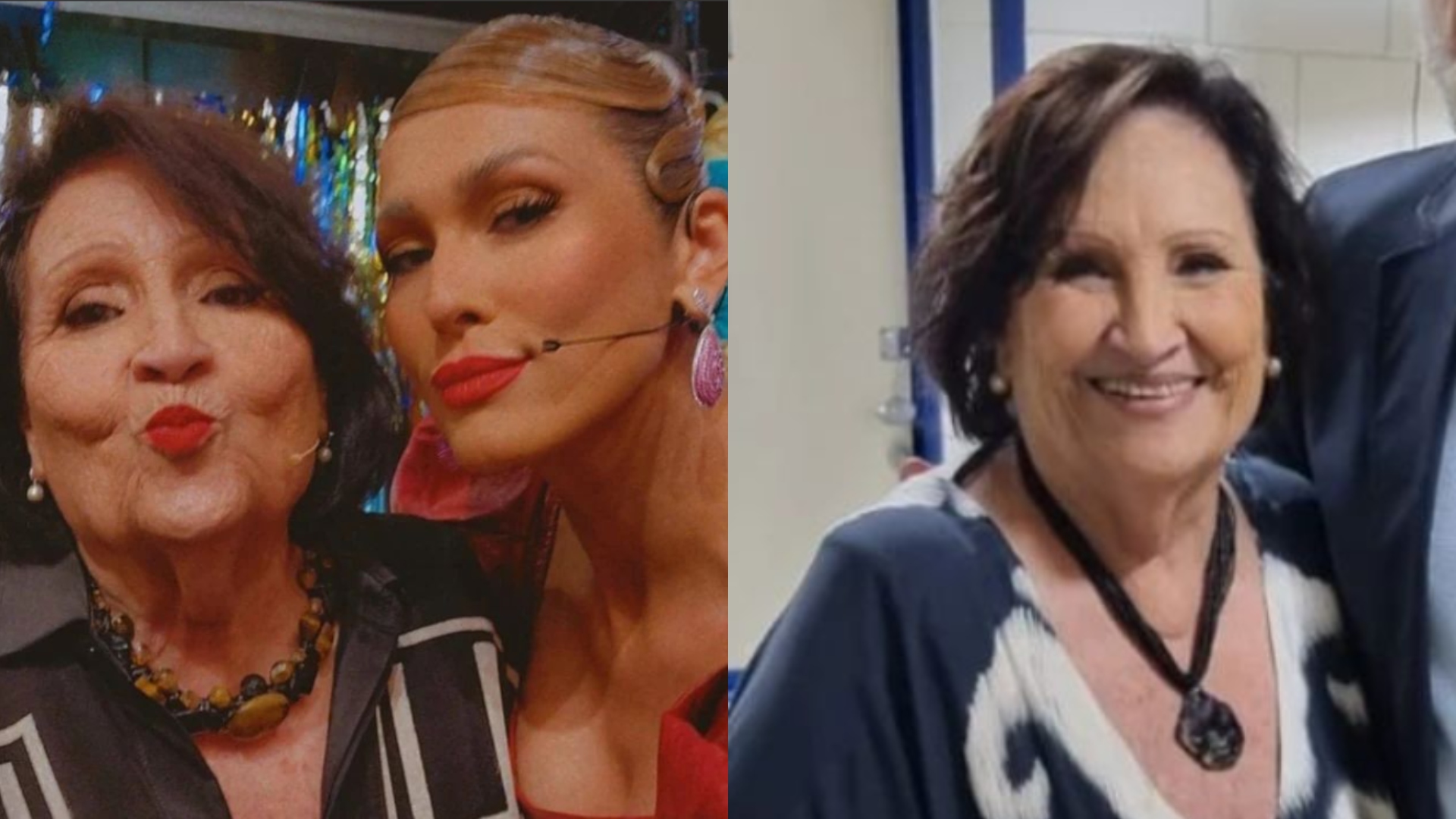 Dona Déa Lúcia revela mania de Lívia Andrade durante Domingão: ‘Maníaca’