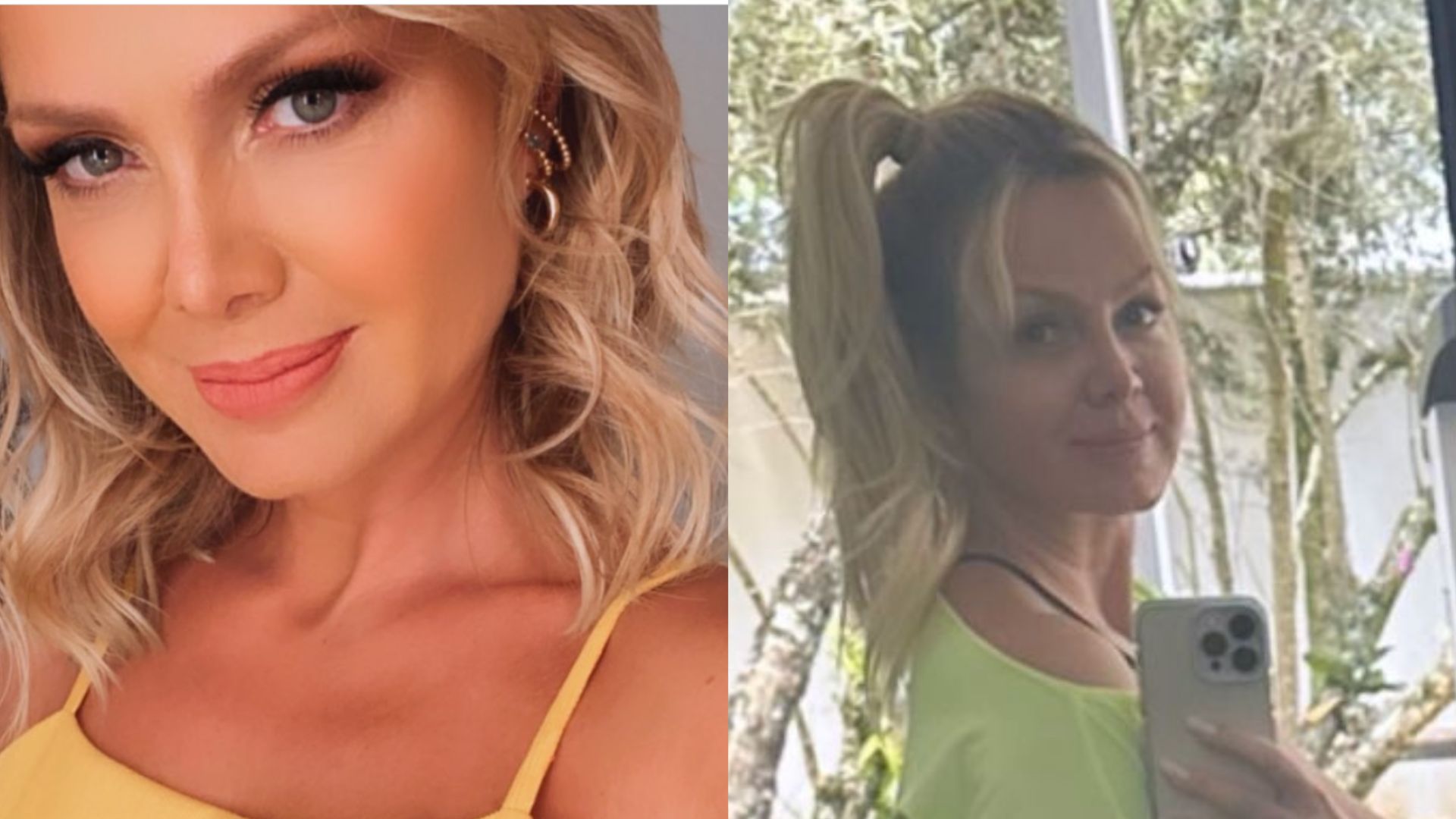 De legging, Eliana vira de ladinho, exibe bumbum no espelho e deixa fãs babando