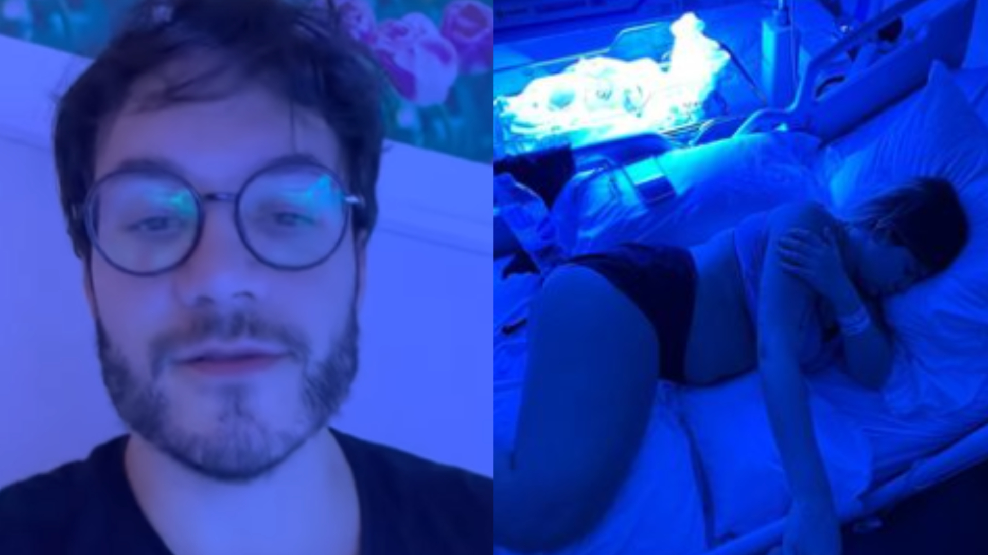 Eliezer exibe Viih Tube ao lado da filha durante banho de luz