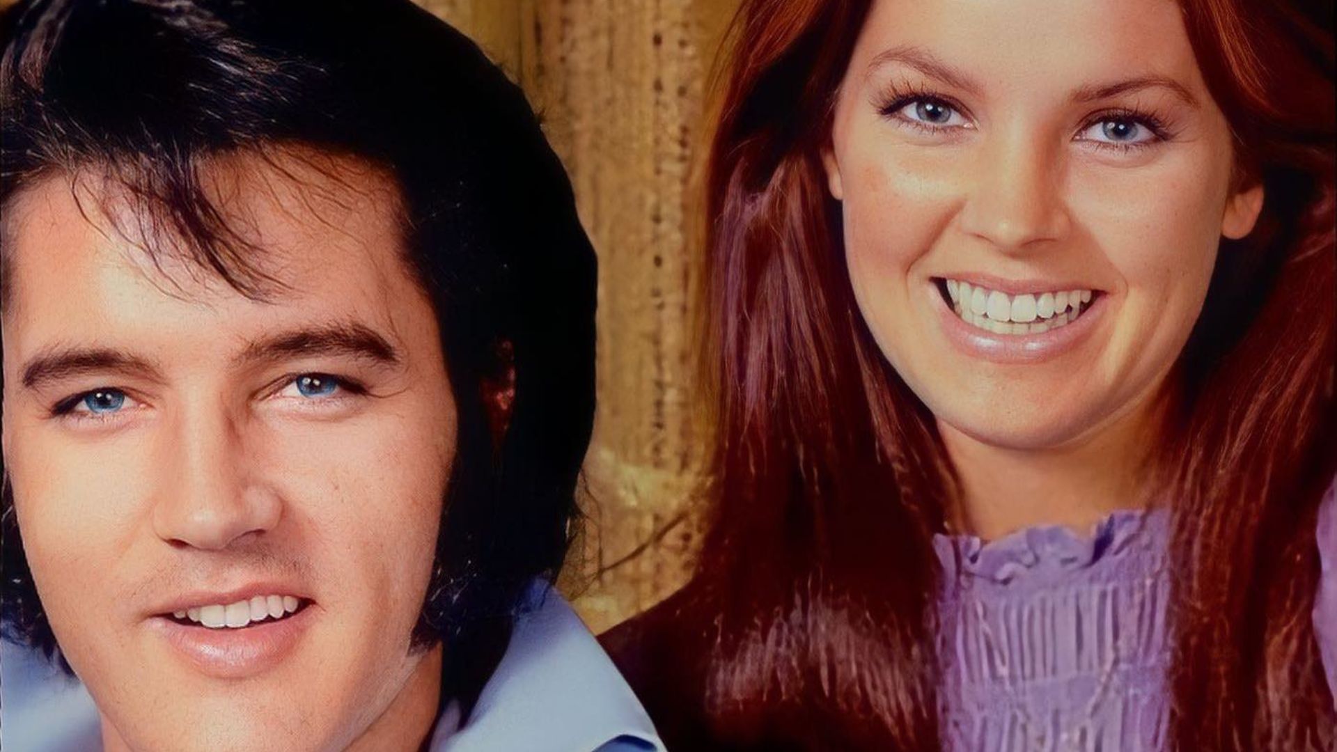 O cantor Elvis Presley e a atriz Priscilla Presley, sua viúva