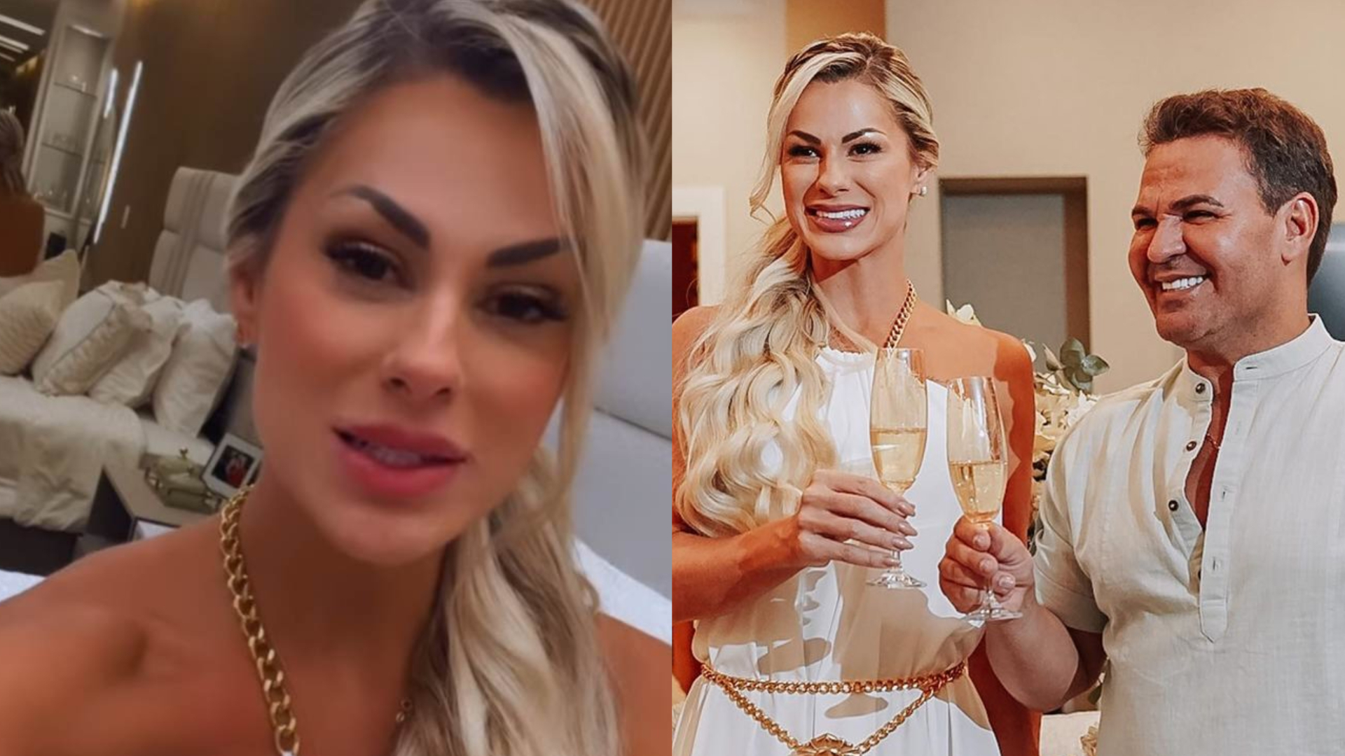Esposa de Eduardo Costa revela bastidores do casamento: ”Nem tinha roupa”