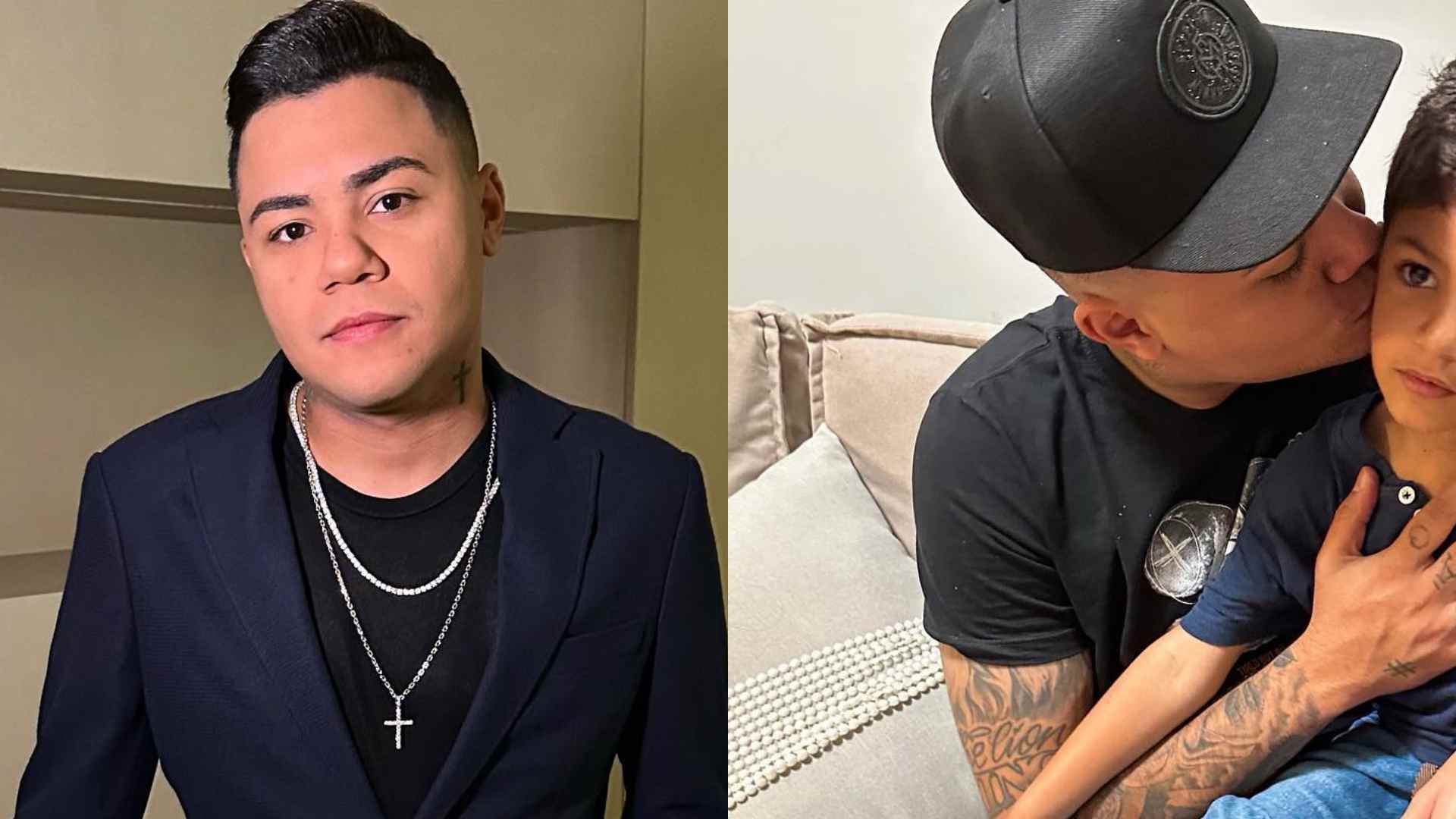 Felipe Araújo se derrete ao surgir agarradinho com o filho: “Meu pequeno”