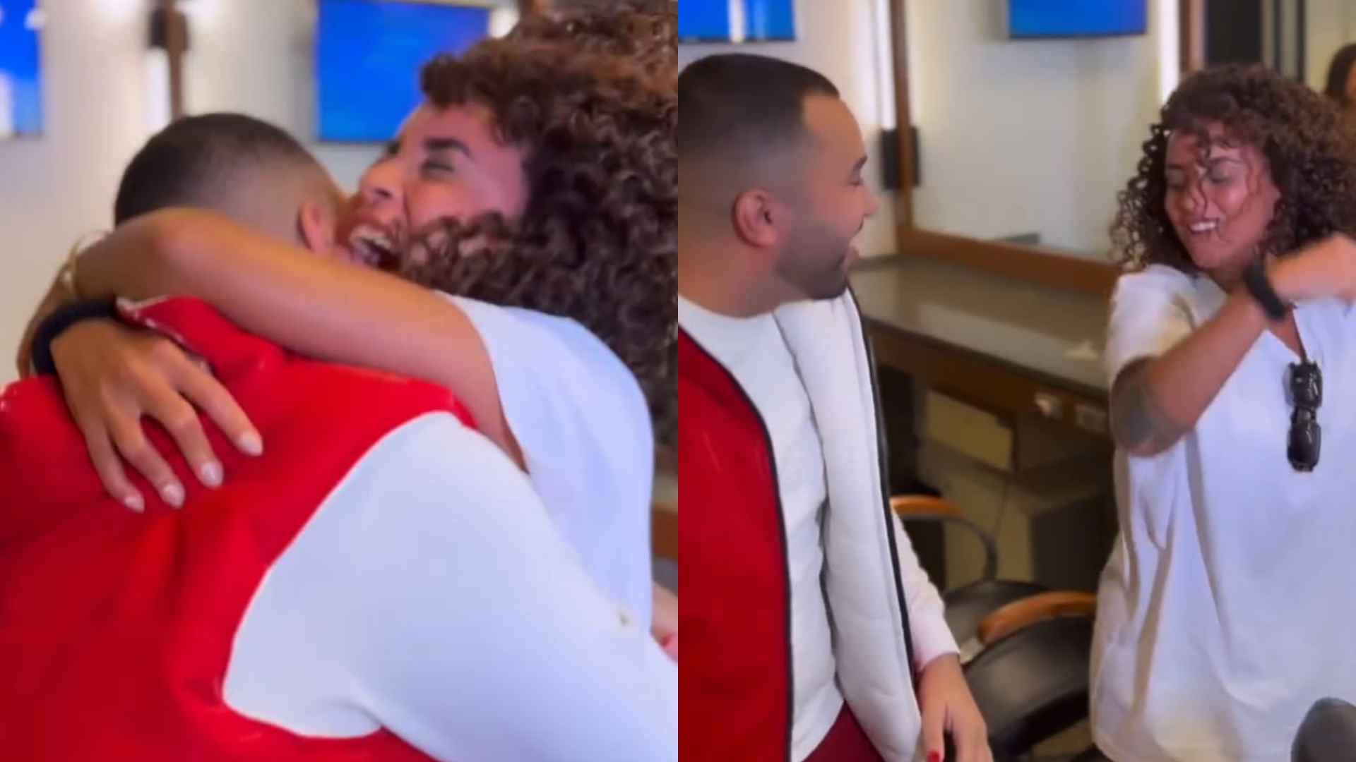 Gil do Vigor e Domitila Barros se encontram após o fim do BBB 23