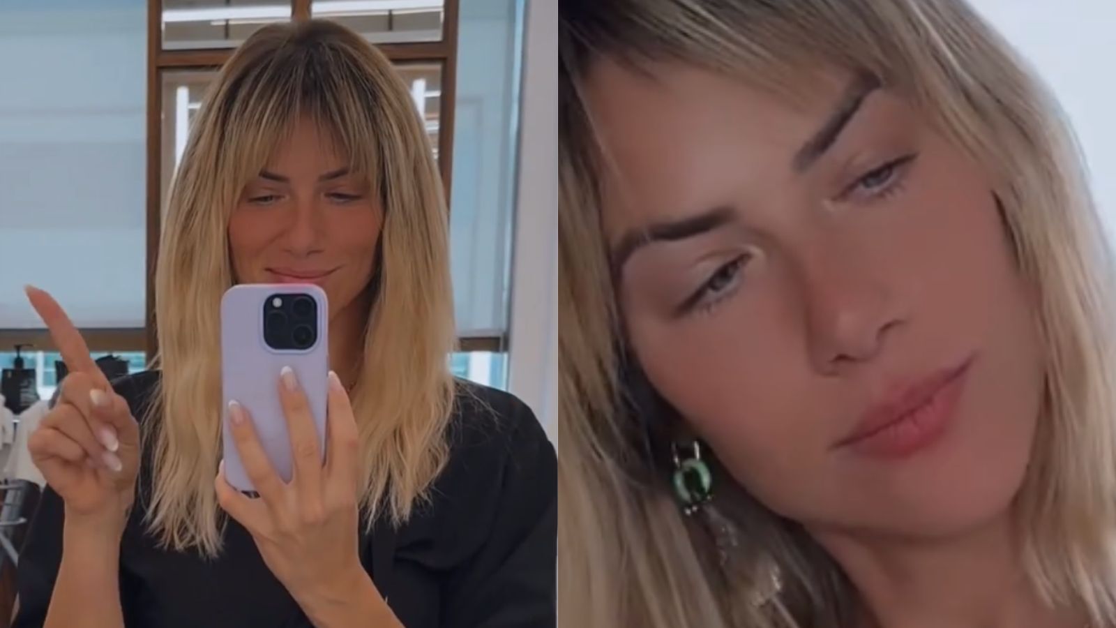 Giovanna Ewbank passa a tesoura no cabelo e volta para o curtinho