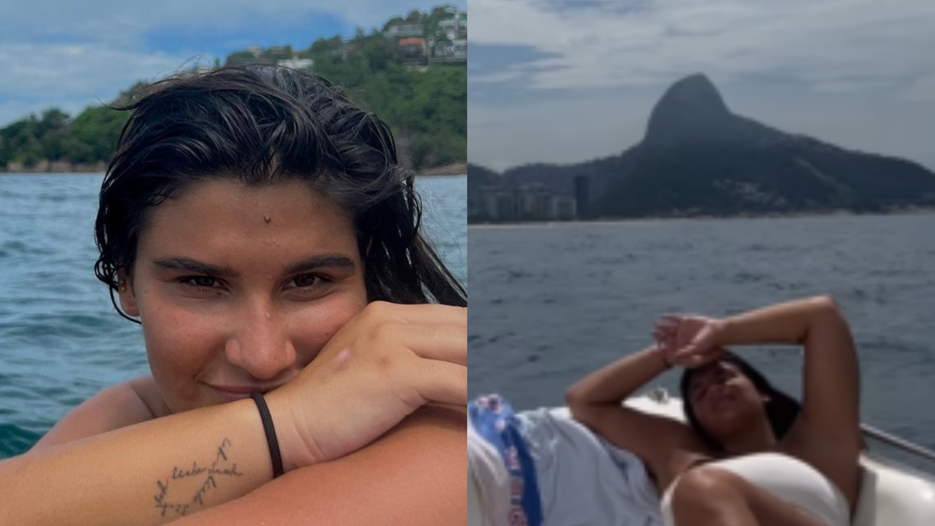 Filha de Flávia Alessandra encanta ao curtir passeio de lancha no Rio: ”Maravilhosa demais”