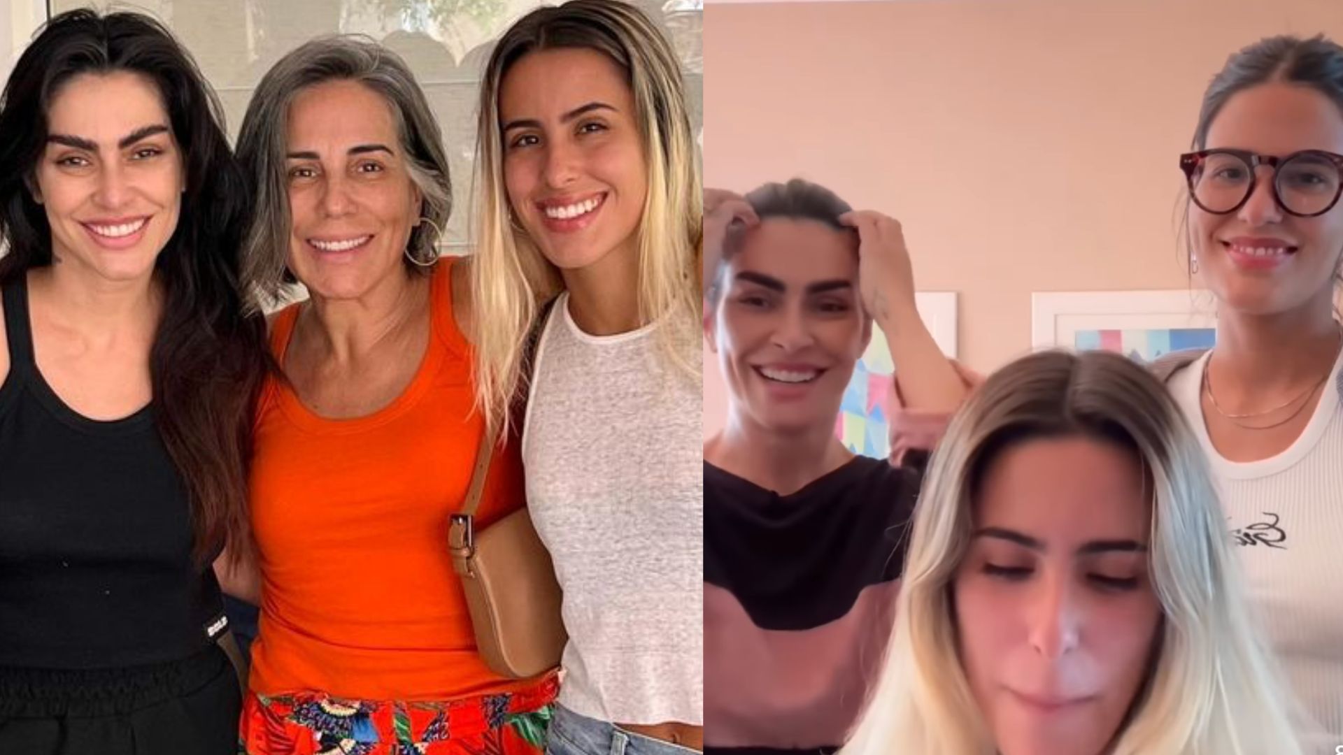 Filhas de Glória Pires surgem cantando juntas e encantam web: “Maravilhosas!”
